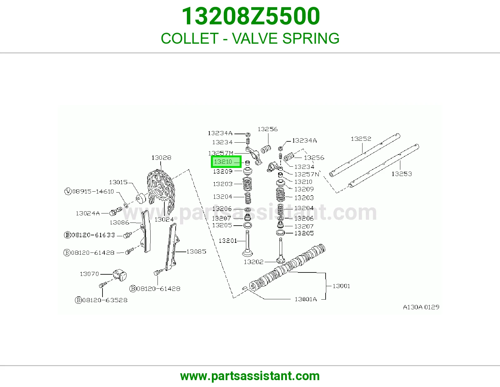 COLLET - VALVE SPRING