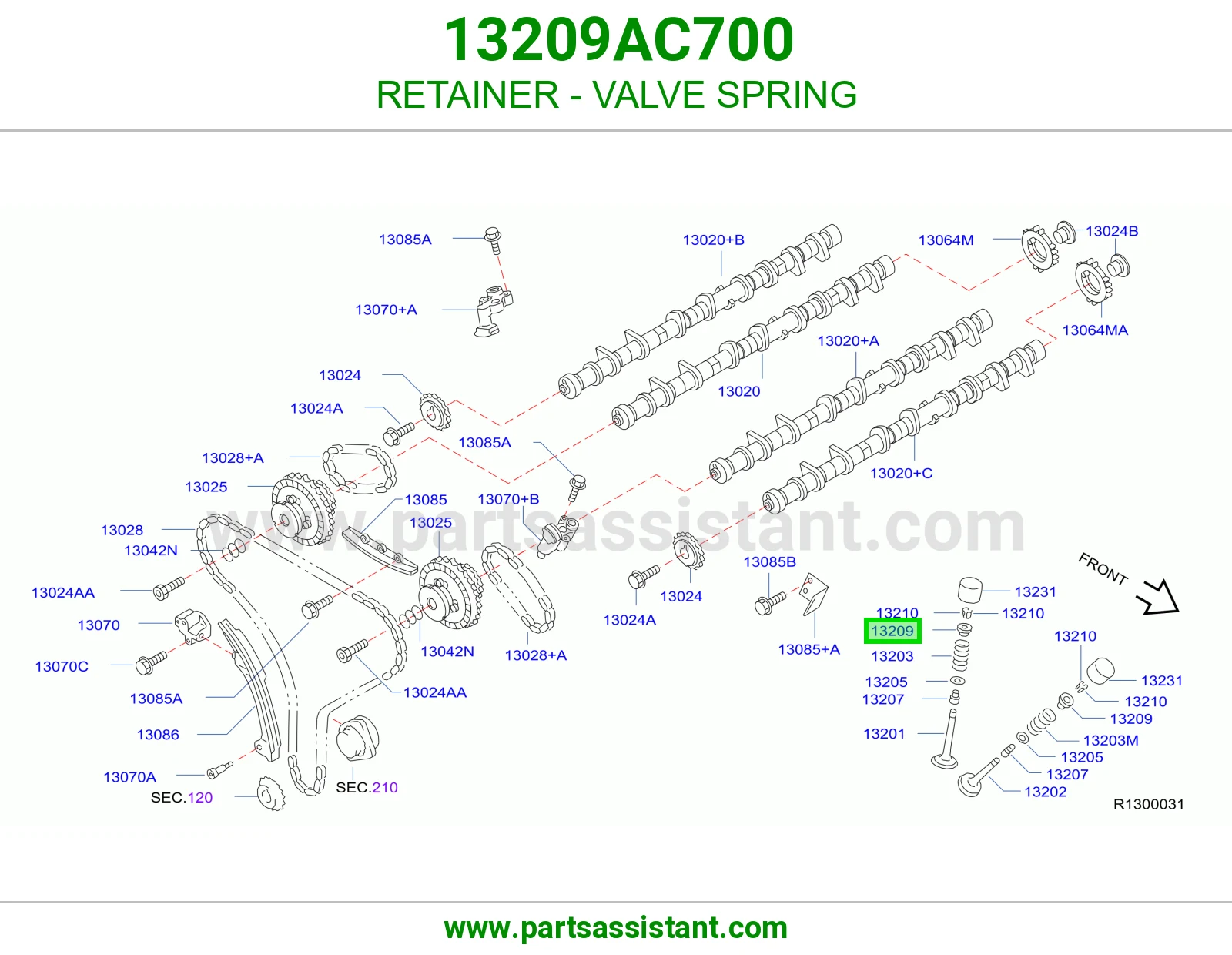 RETAINER - VALVE SPRING