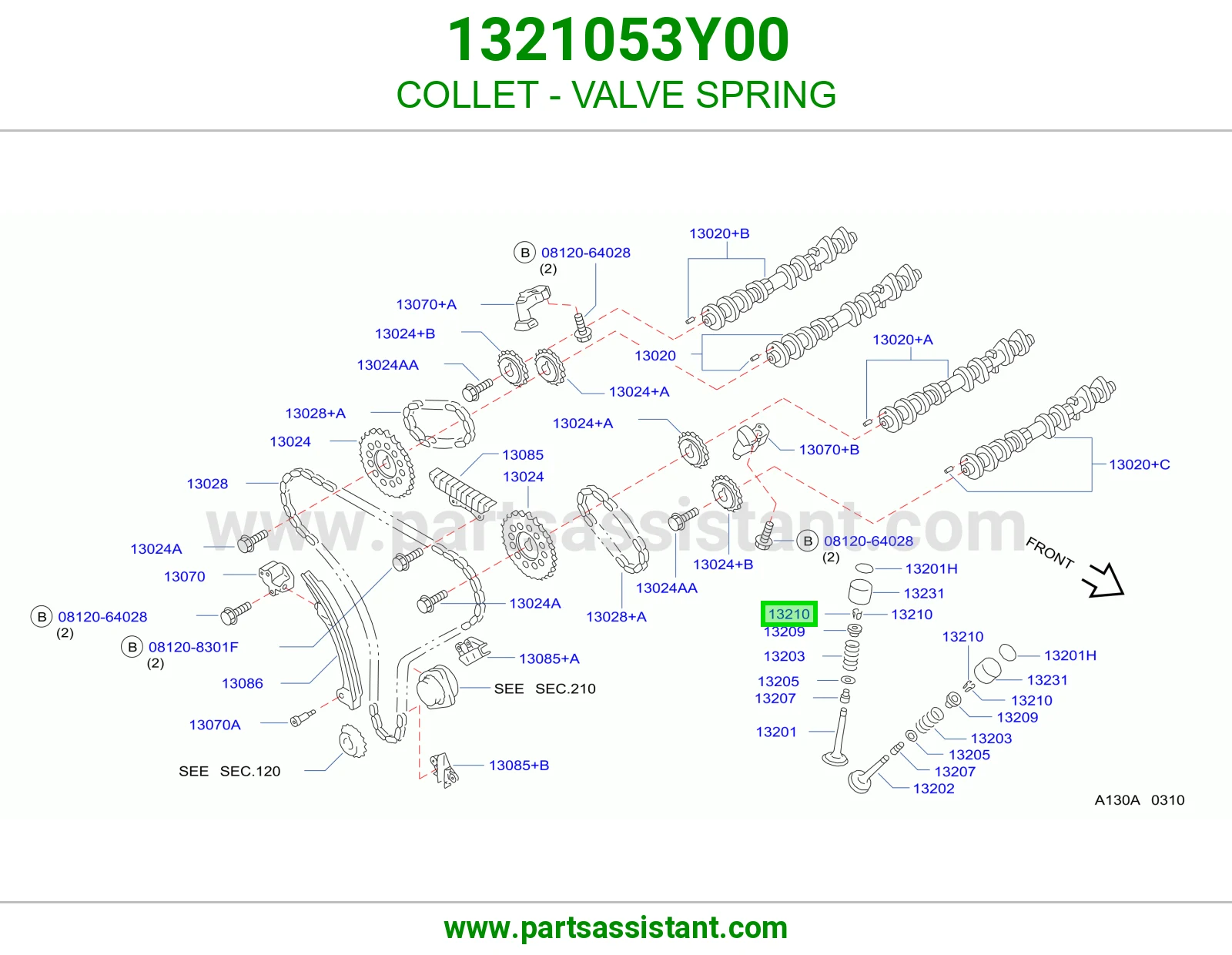 COLLET - VALVE SPRING