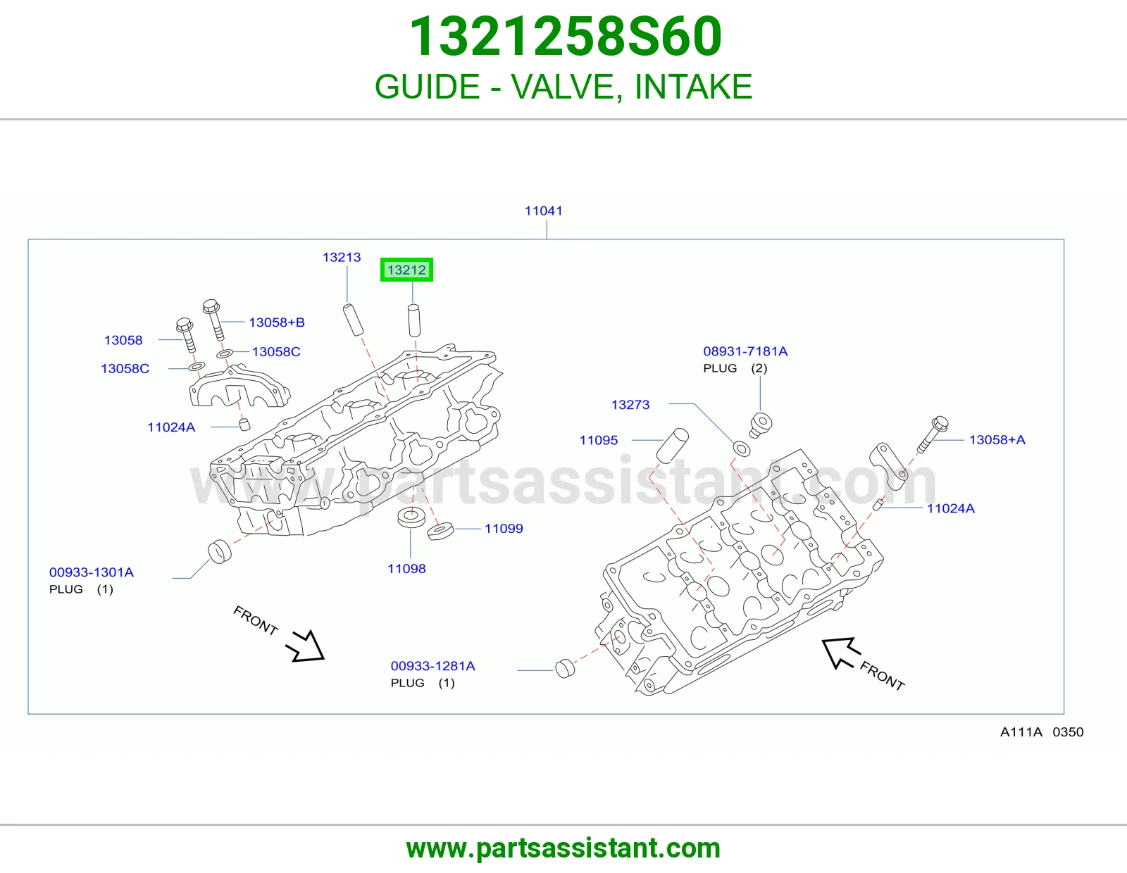 GUIDE - VALVE, INTAKE