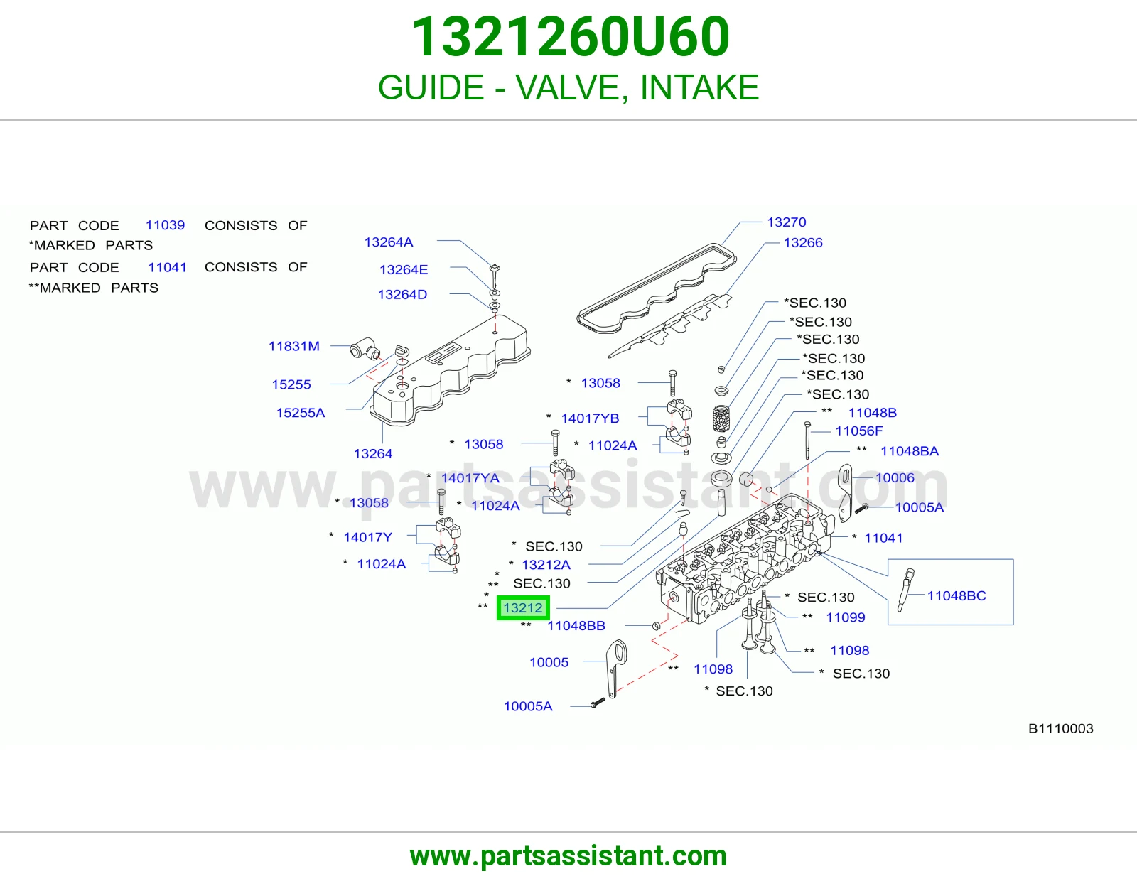 GUIDE - VALVE, INTAKE