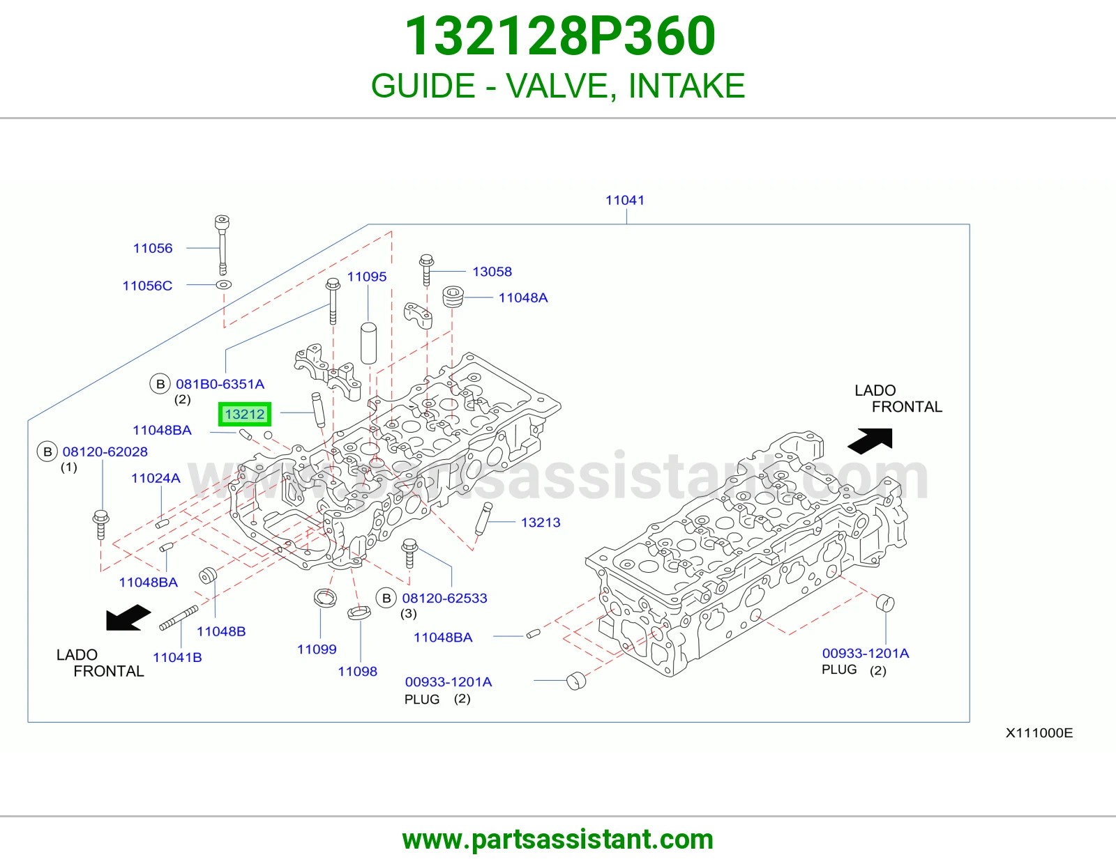 GUIDE - VALVE, INTAKE