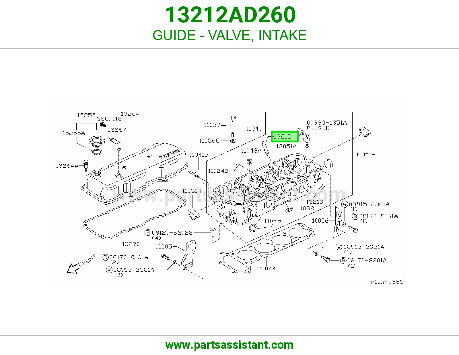 GUIDE - VALVE, INTAKE