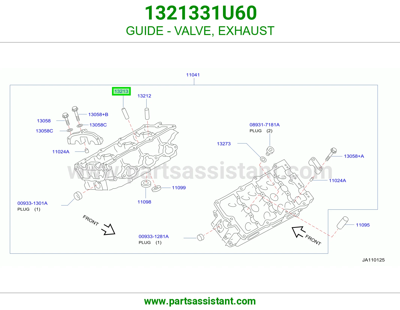 GUIDE - VALVE, EXHAUST