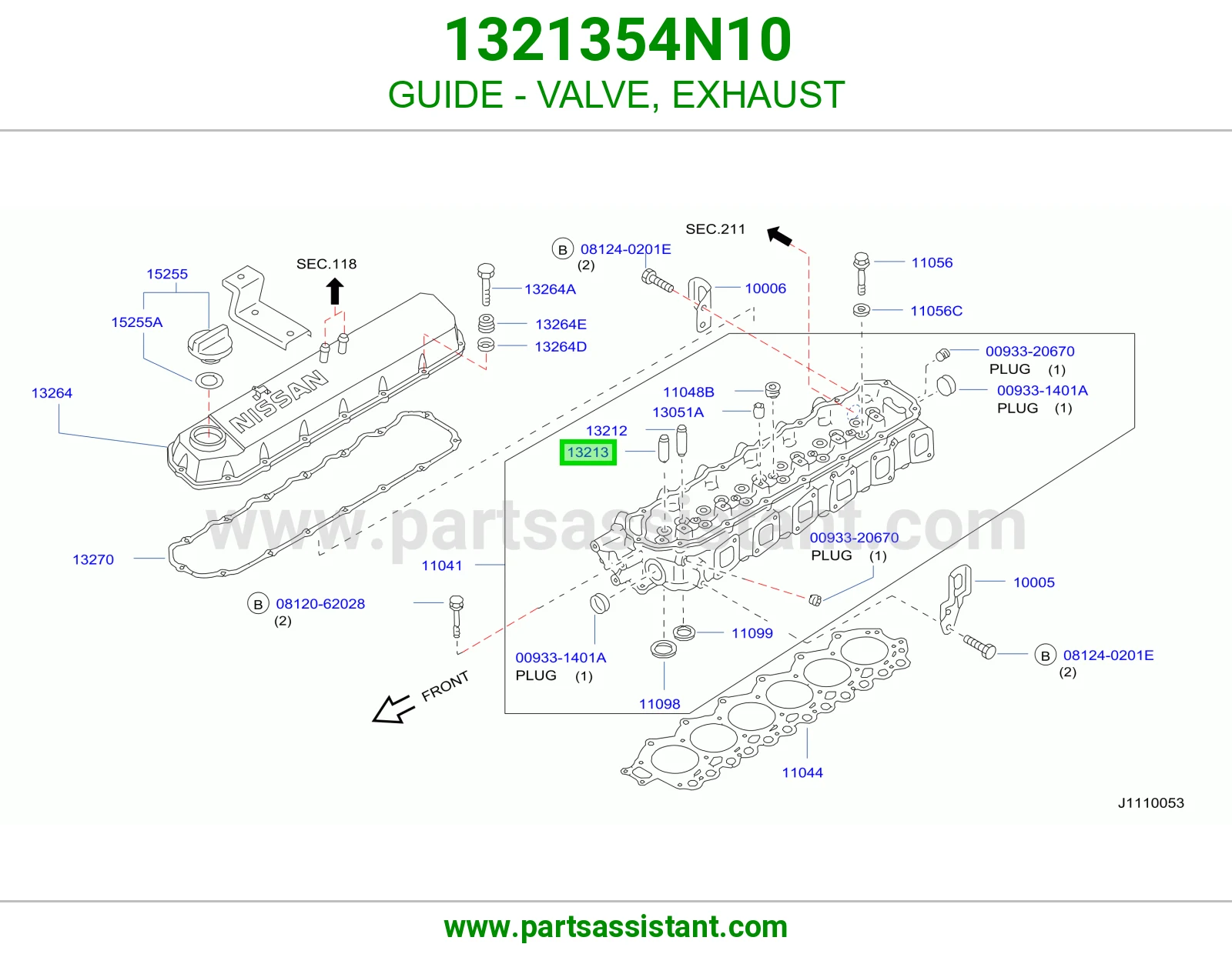 GUIDE - VALVE, EXHAUST