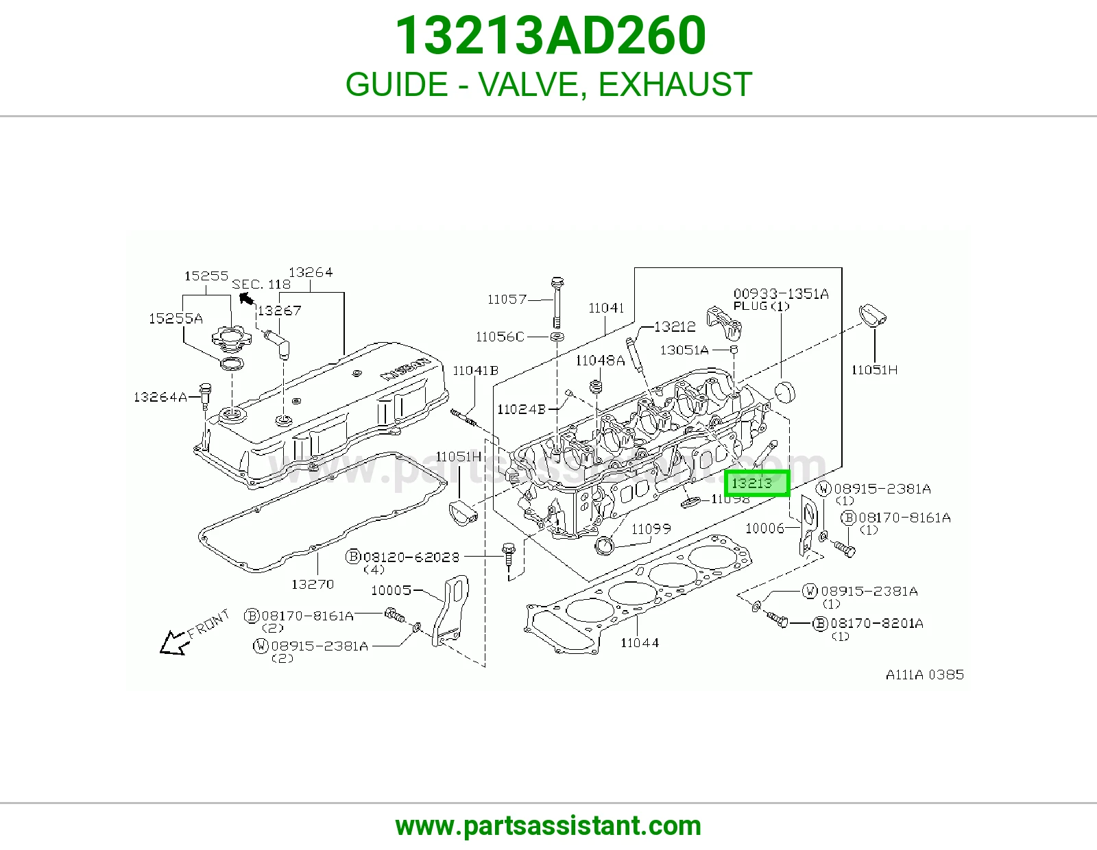 GUIDE - VALVE, EXHAUST
