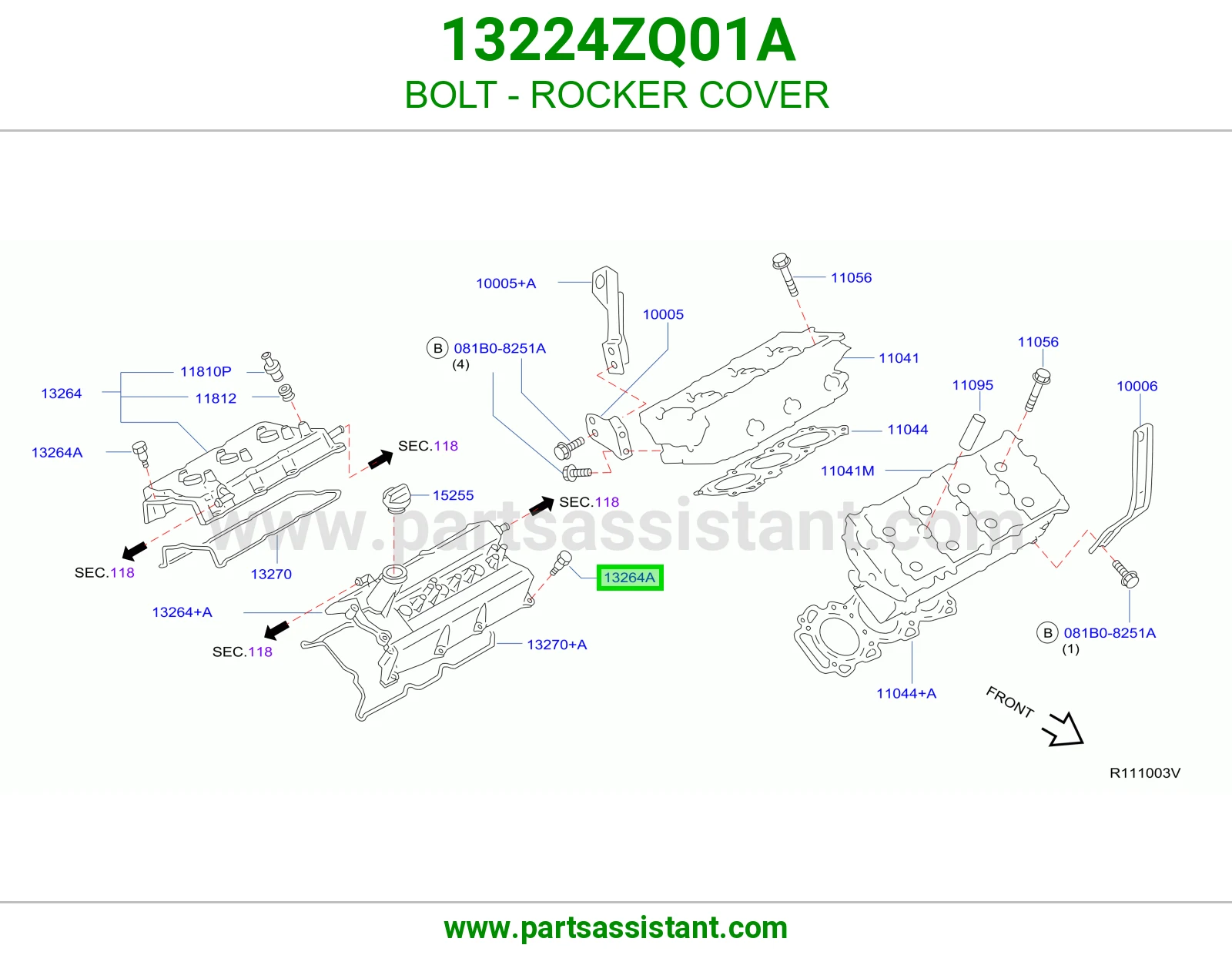BOLT - ROCKER COVER