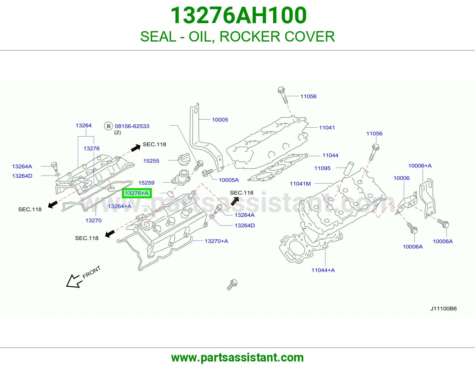 SEAL - OIL, ROCKER COVER