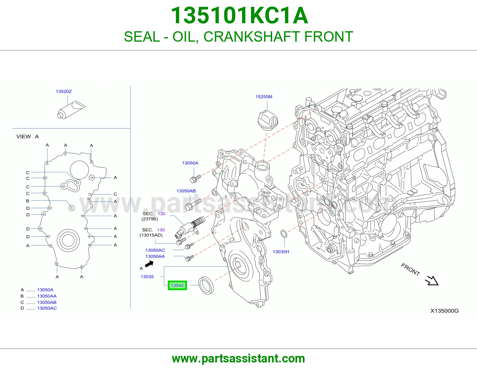 SEAL - OIL, CRANKSHAFT FRONT