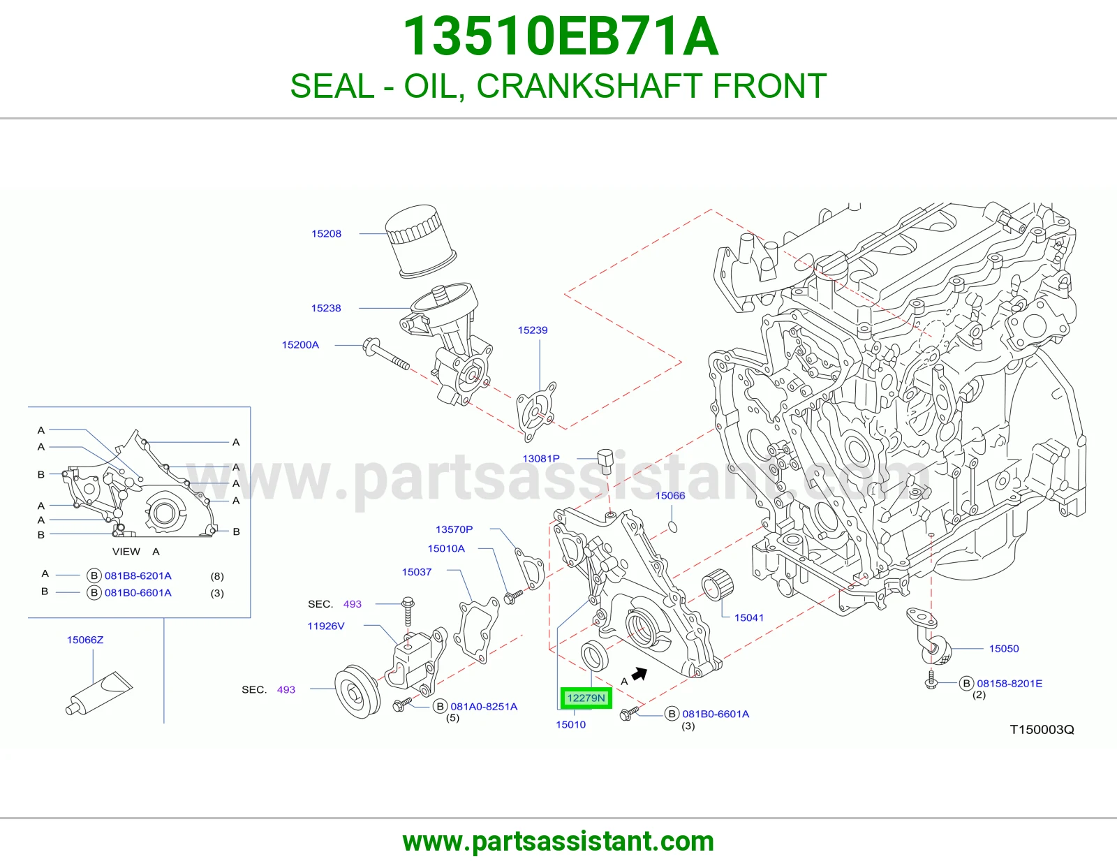 SEAL - OIL, CRANKSHAFT FRONT