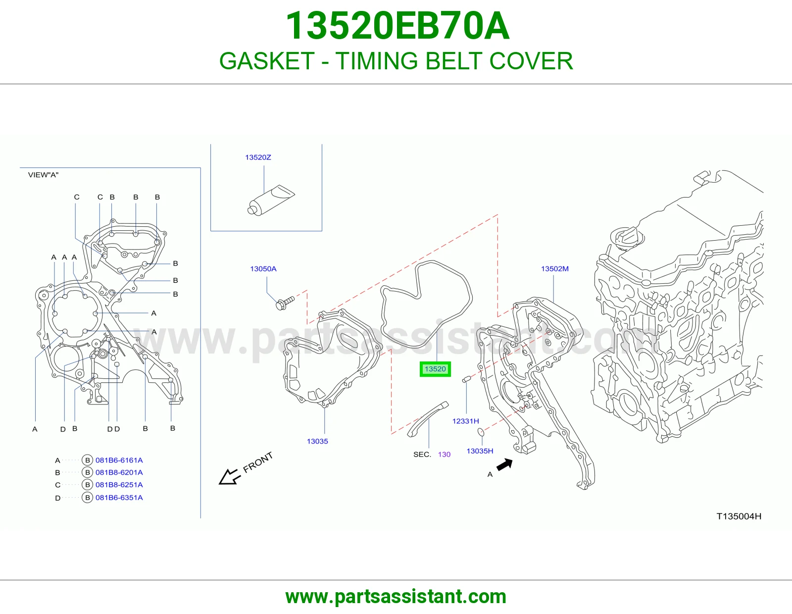 GASKET - TIMING BELT COVER