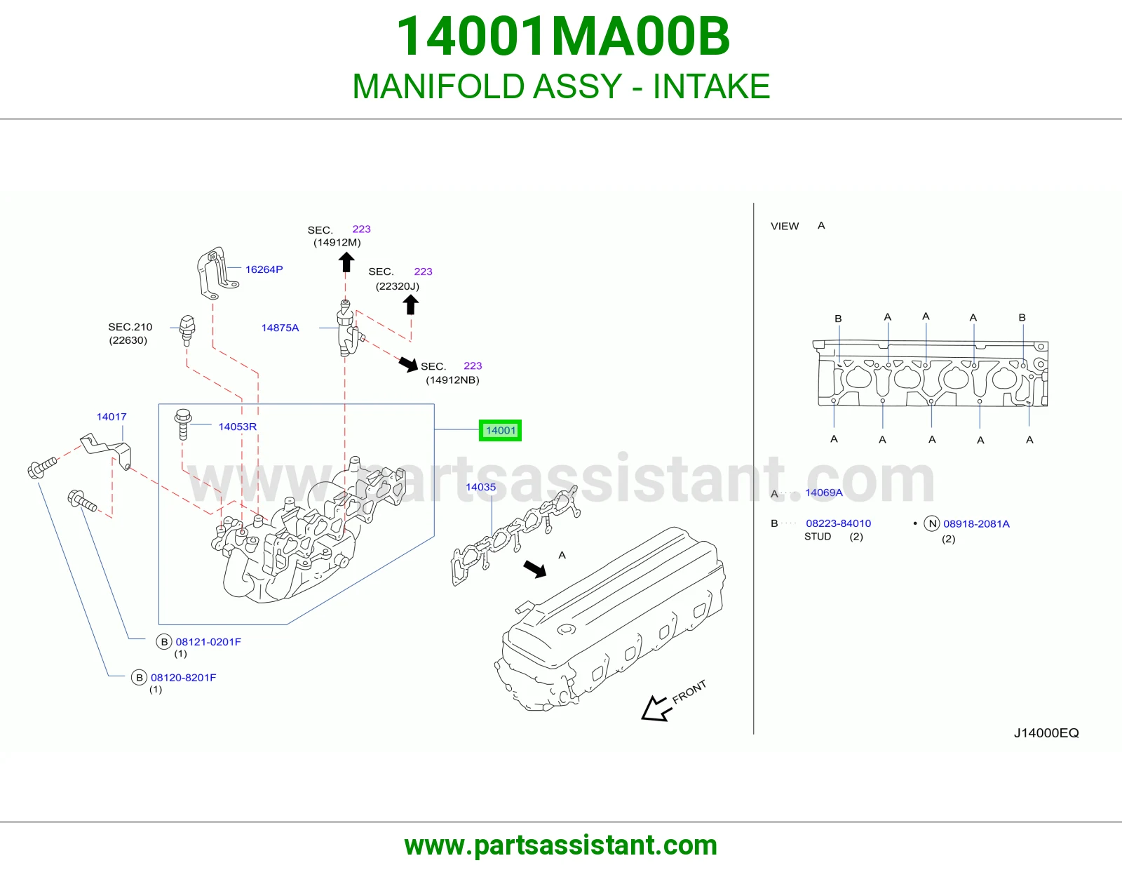 MANIFOLD ASSY - INTAKE