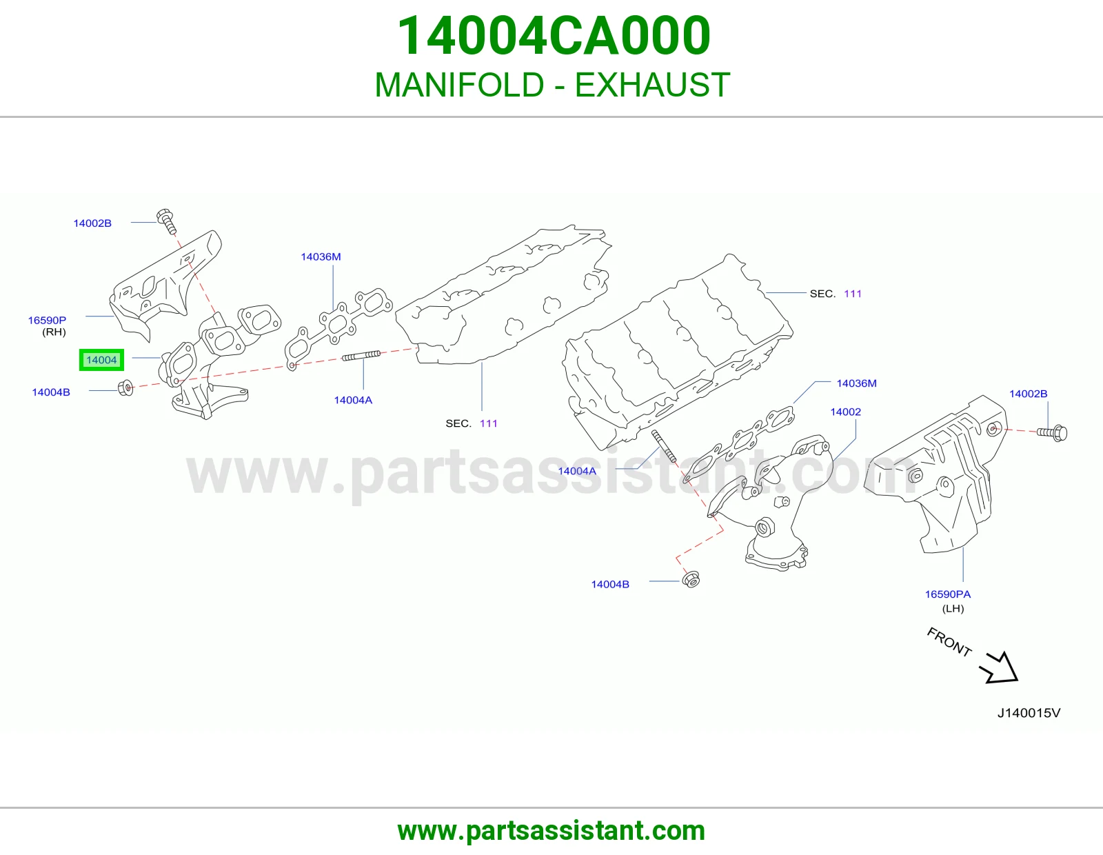 MANIFOLD - EXHAUST