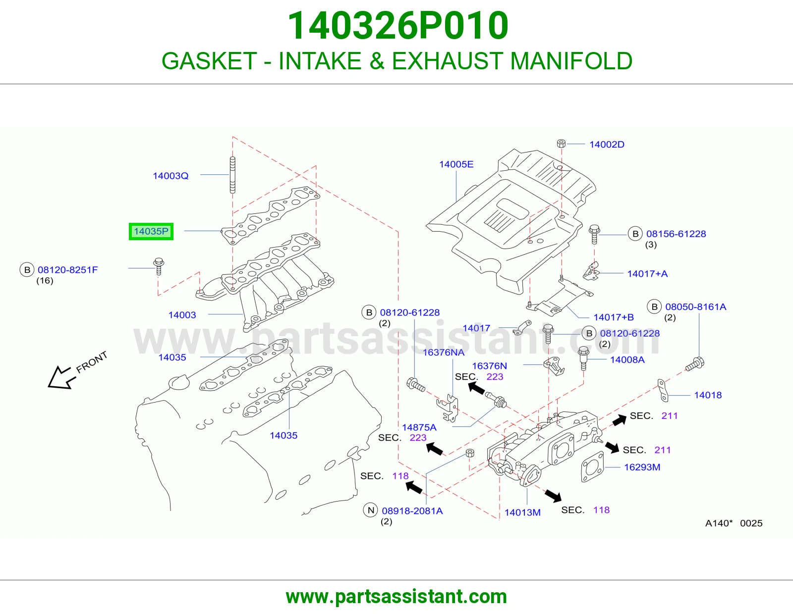 GASKET - INTAKE & EXHAUST MANIFOLD
