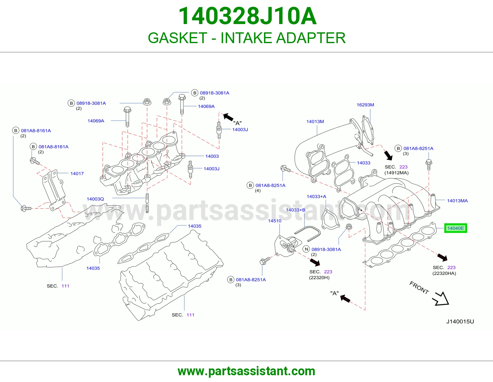 GASKET - INTAKE ADAPTER
