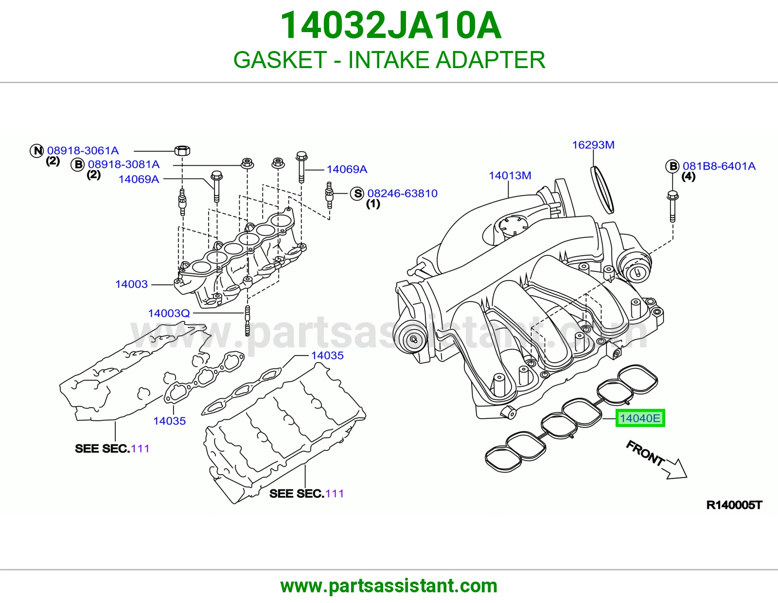 GASKET - INTAKE ADAPTER