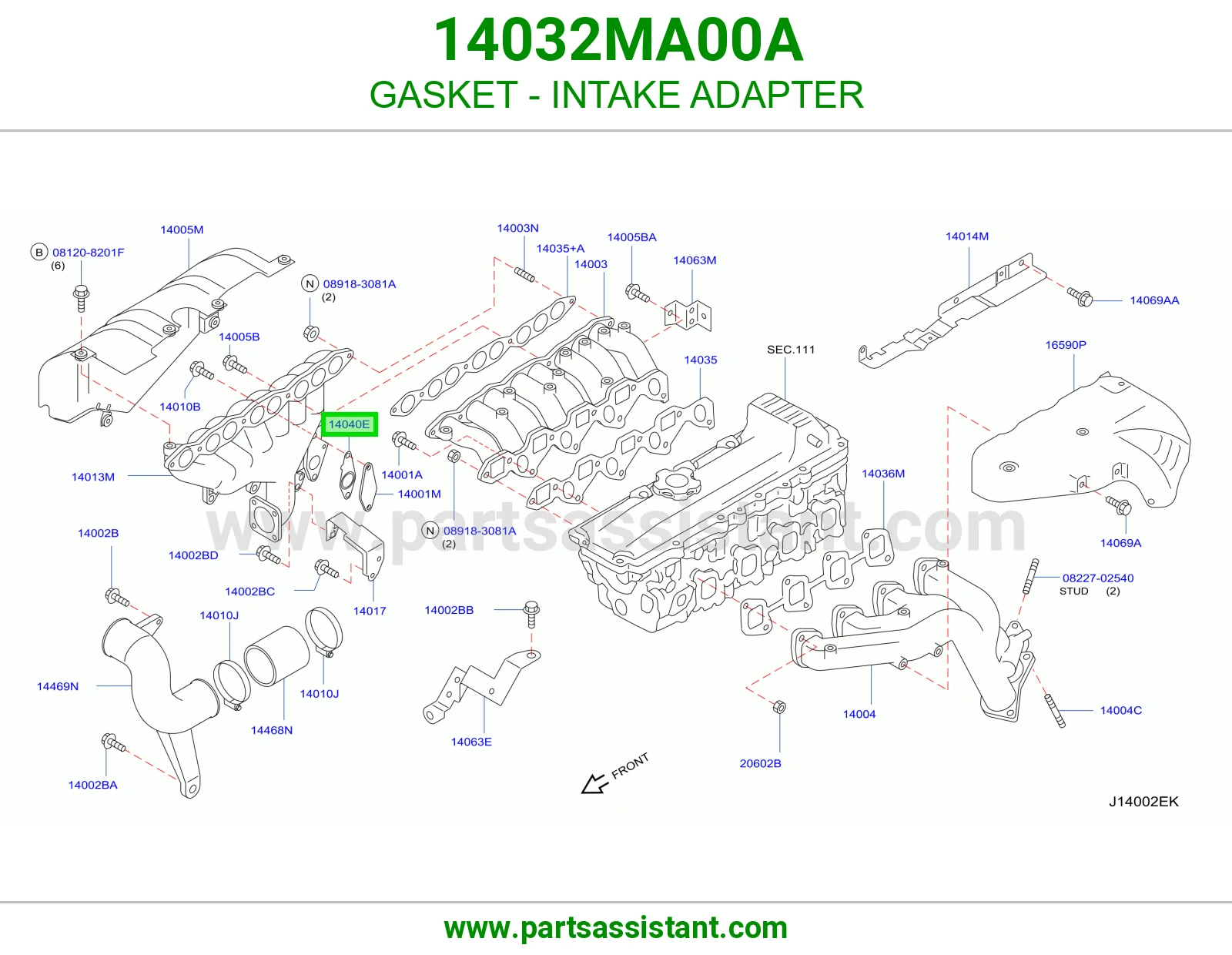 GASKET - INTAKE ADAPTER