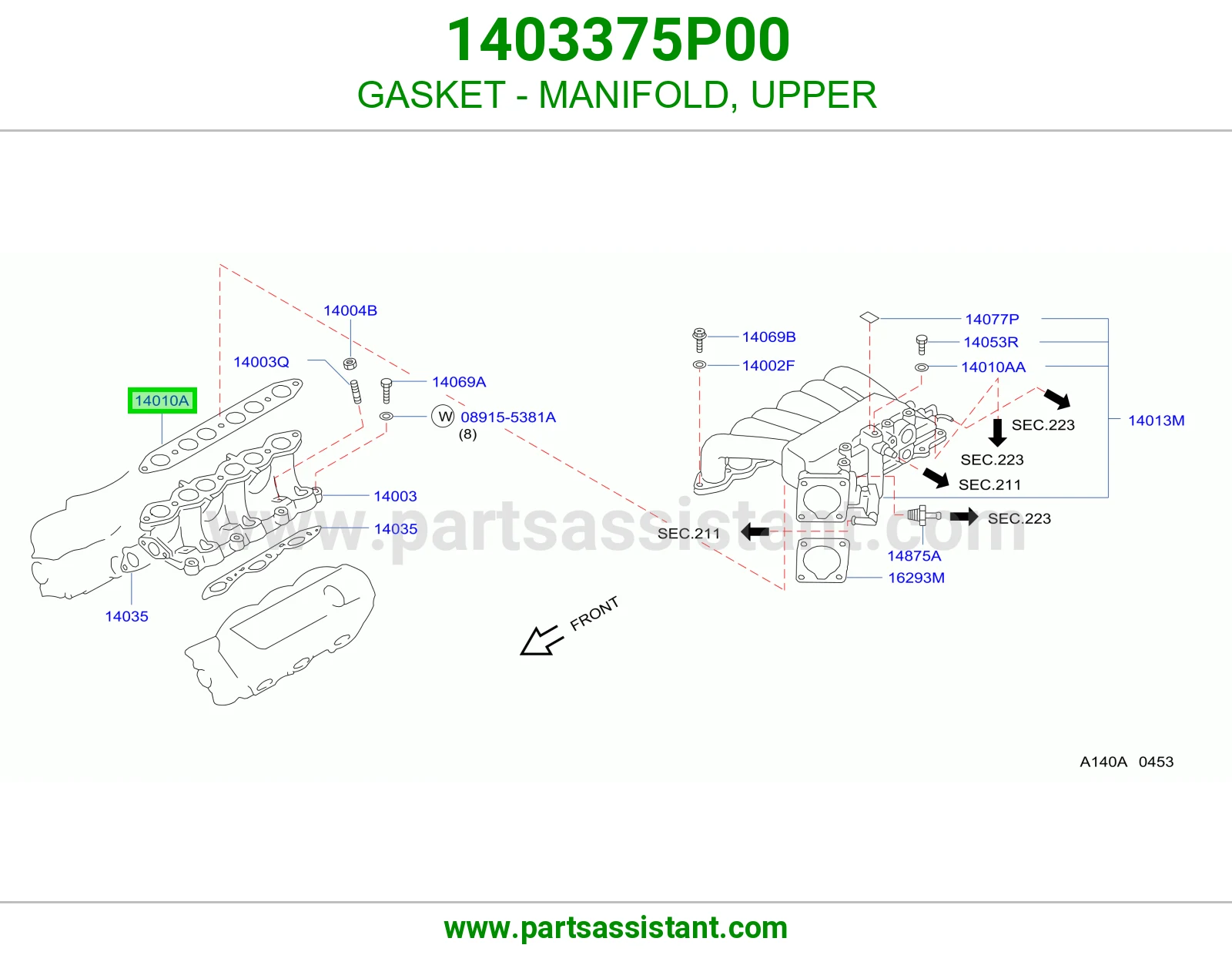 GASKET - MANIFOLD, UPPER