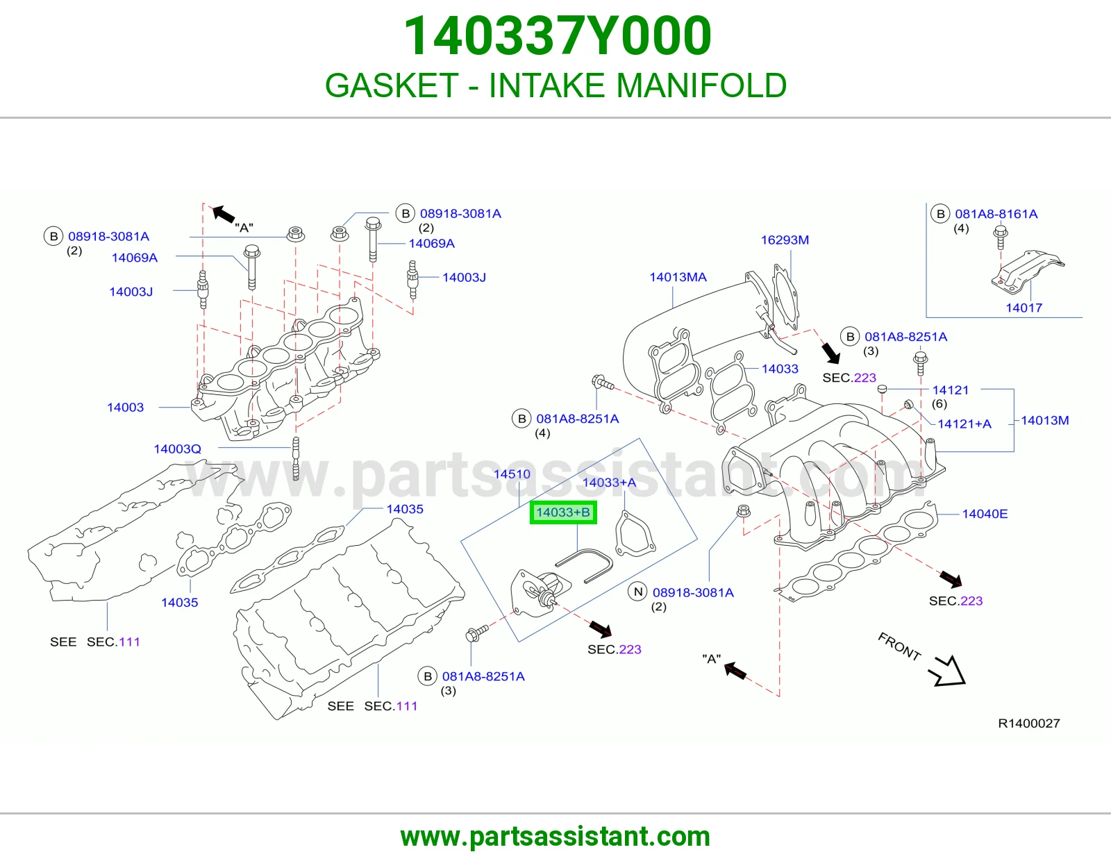 GASKET - INTAKE MANIFOLD