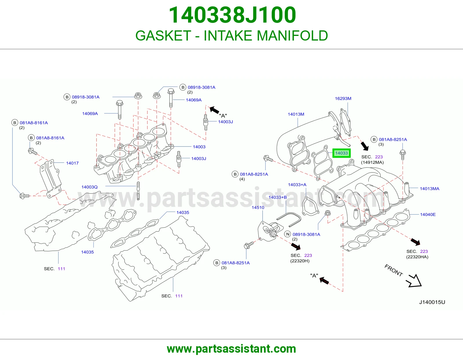 GASKET - INTAKE MANIFOLD