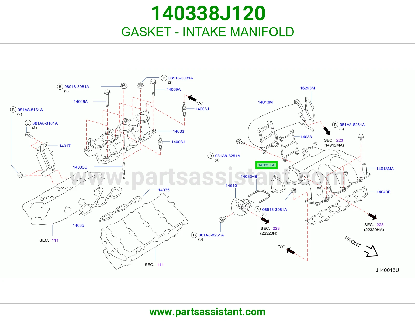 GASKET - INTAKE MANIFOLD