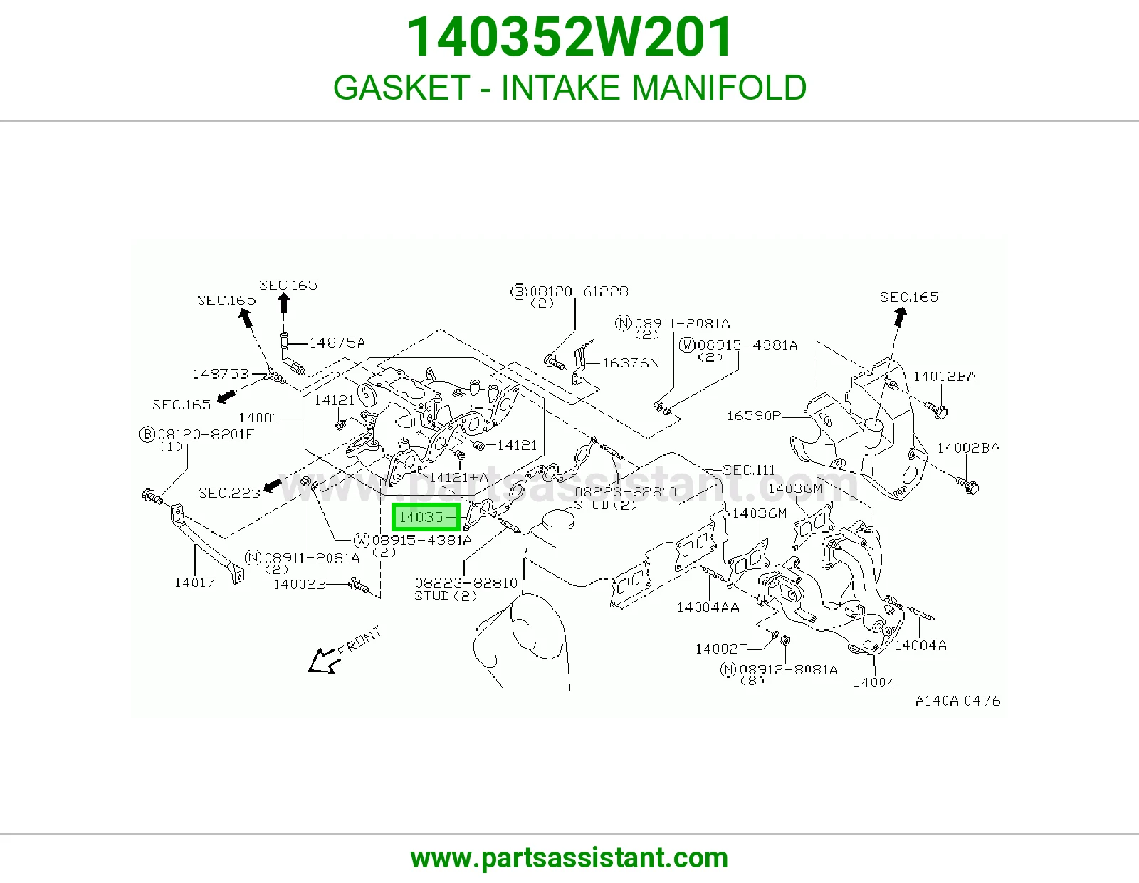 GASKET - INTAKE MANIFOLD