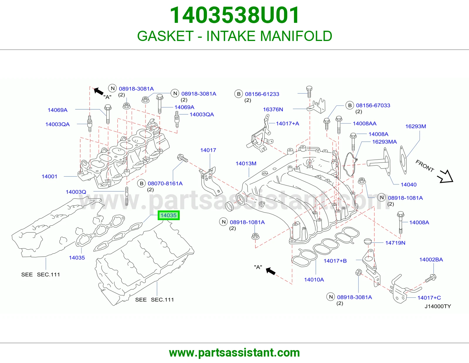 GASKET - INTAKE MANIFOLD