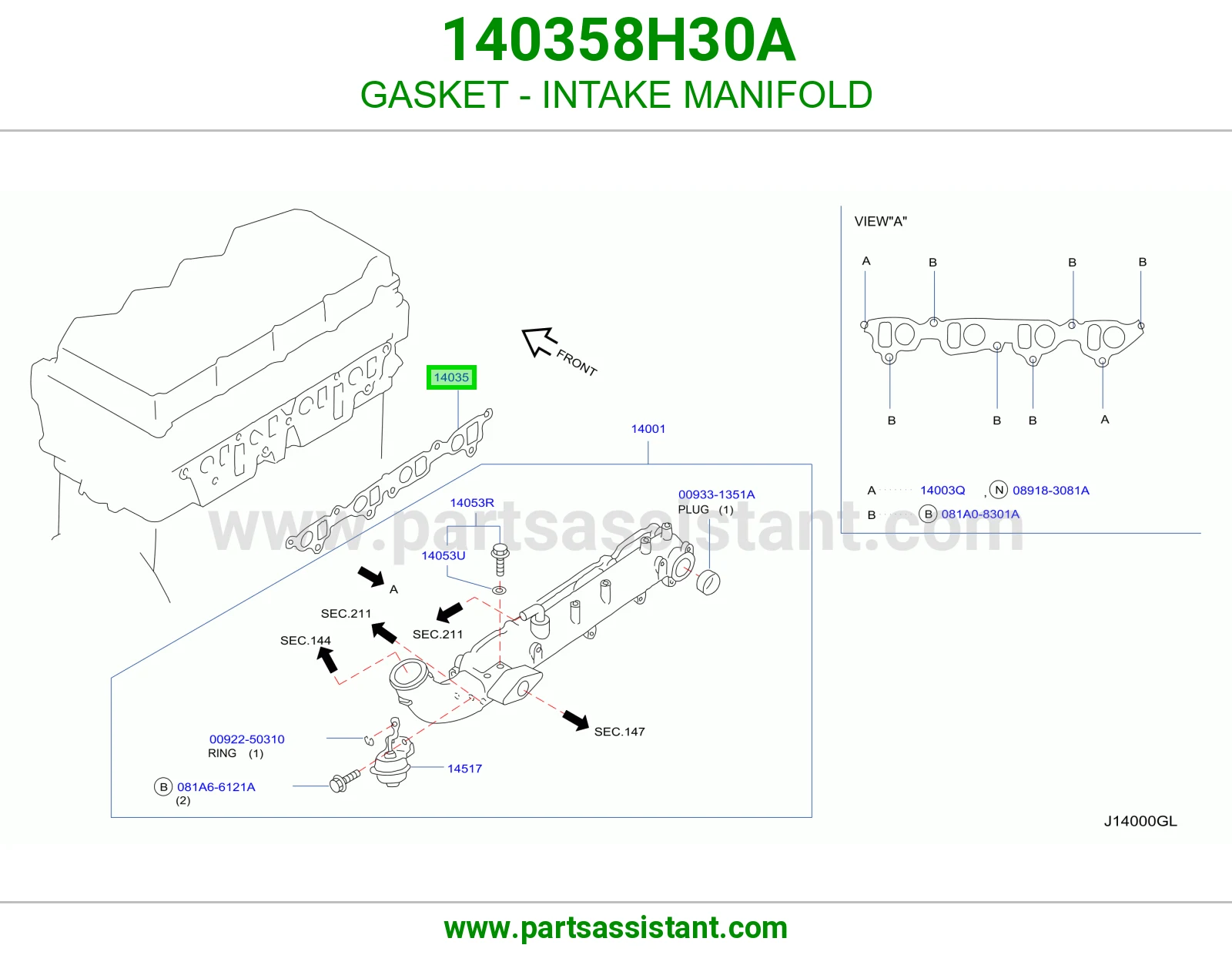 GASKET - INTAKE MANIFOLD