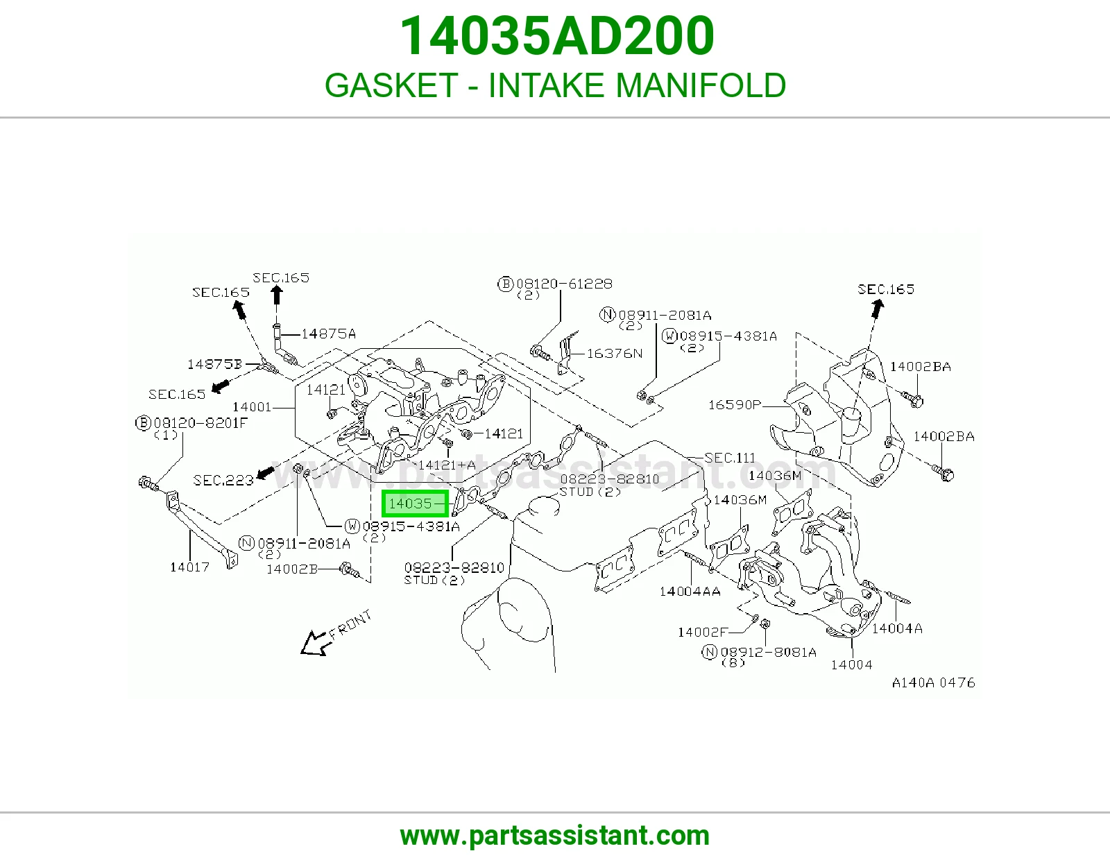 GASKET - INTAKE MANIFOLD