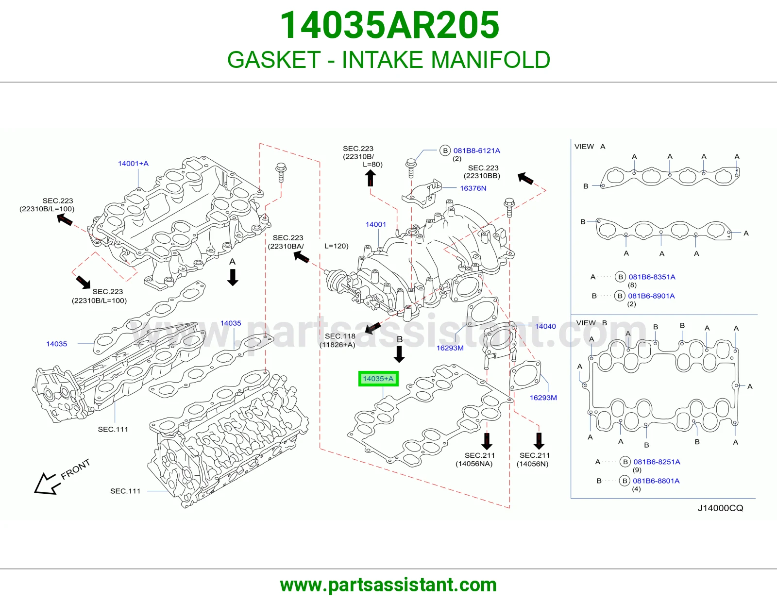 GASKET - INTAKE MANIFOLD