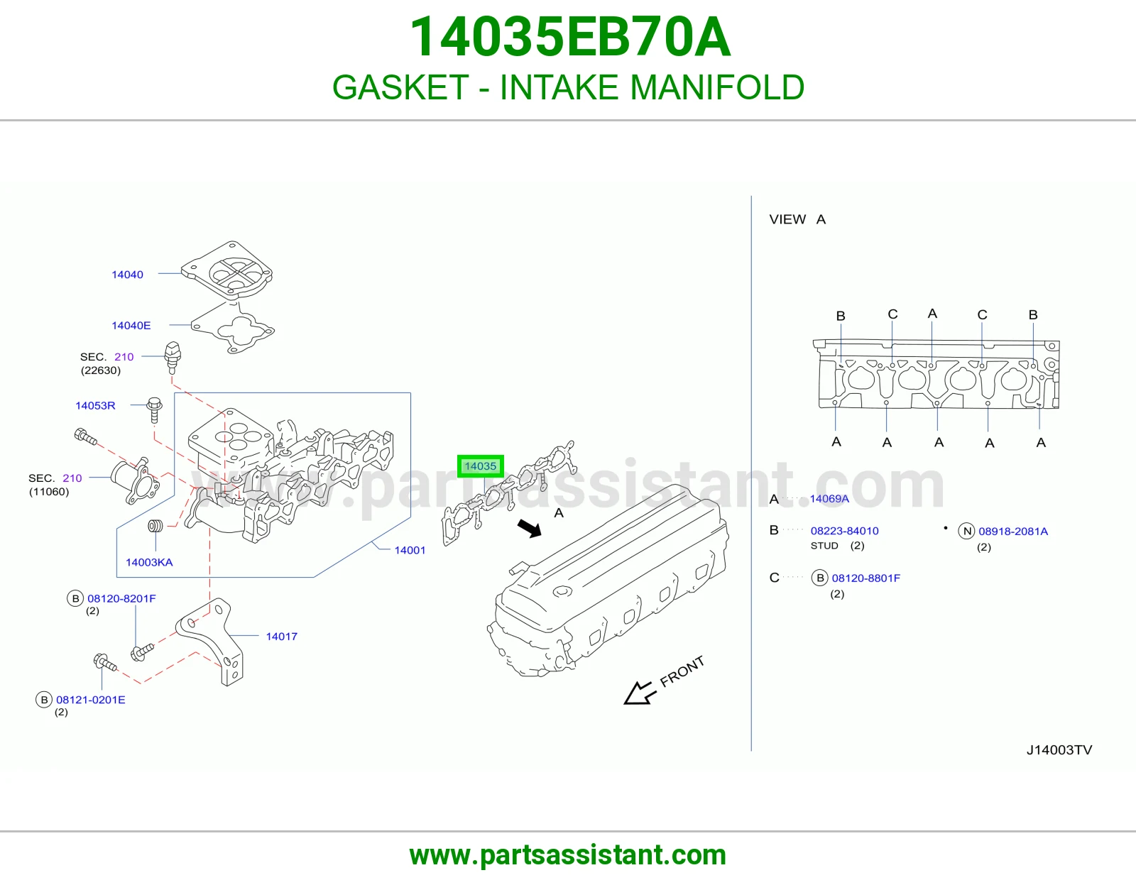 GASKET - INTAKE MANIFOLD