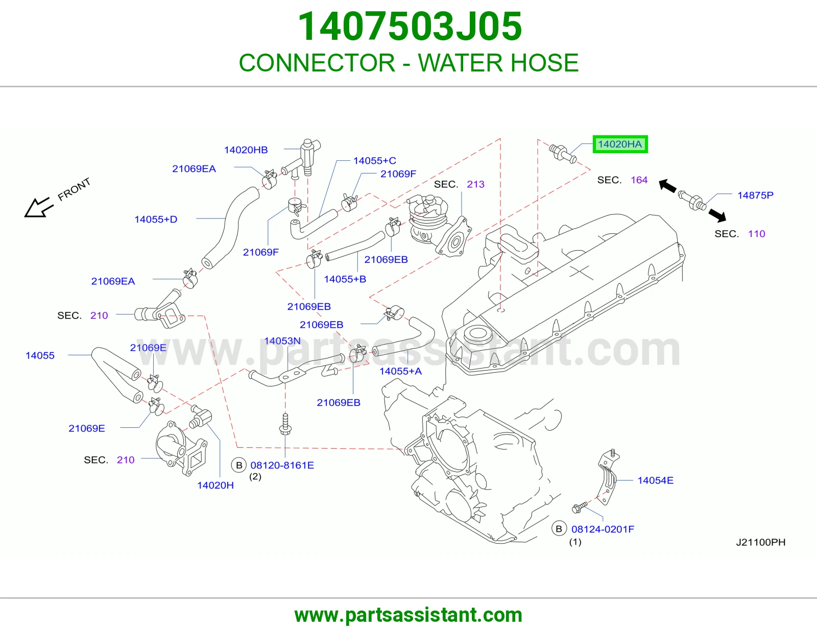 CONNECTOR - WATER HOSE