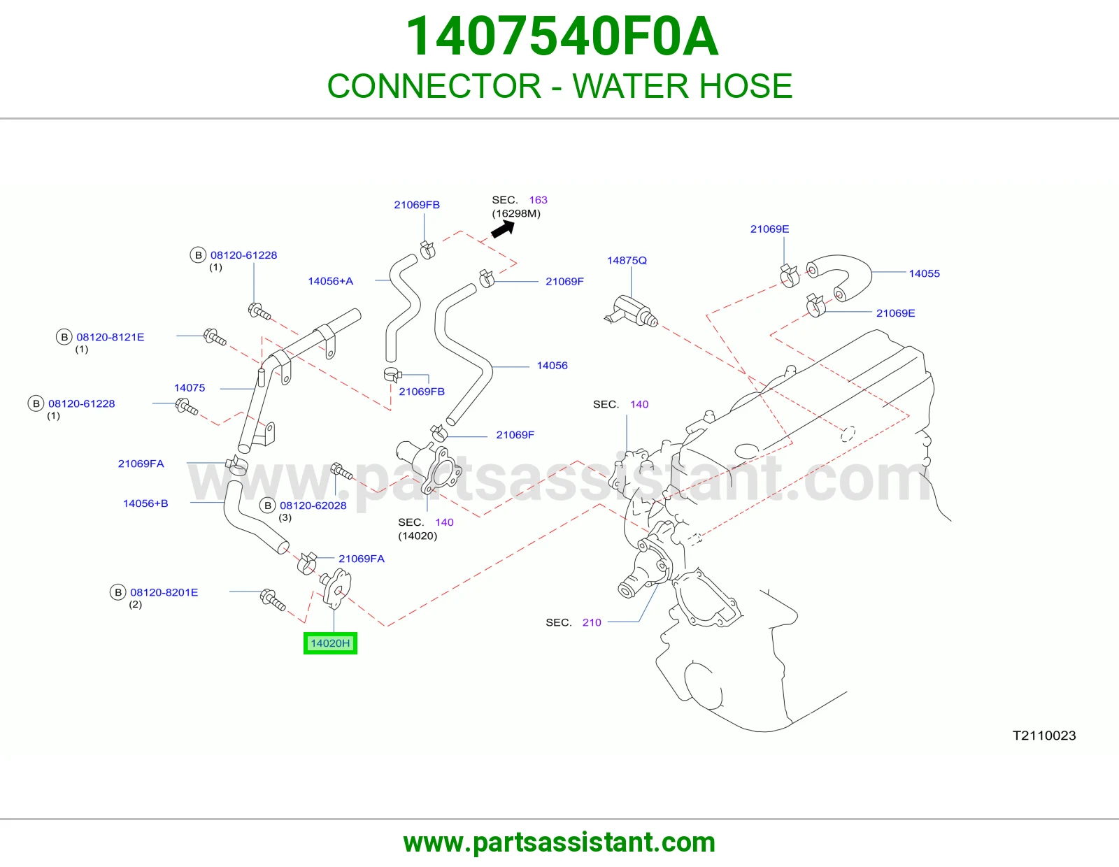 CONNECTOR - WATER HOSE