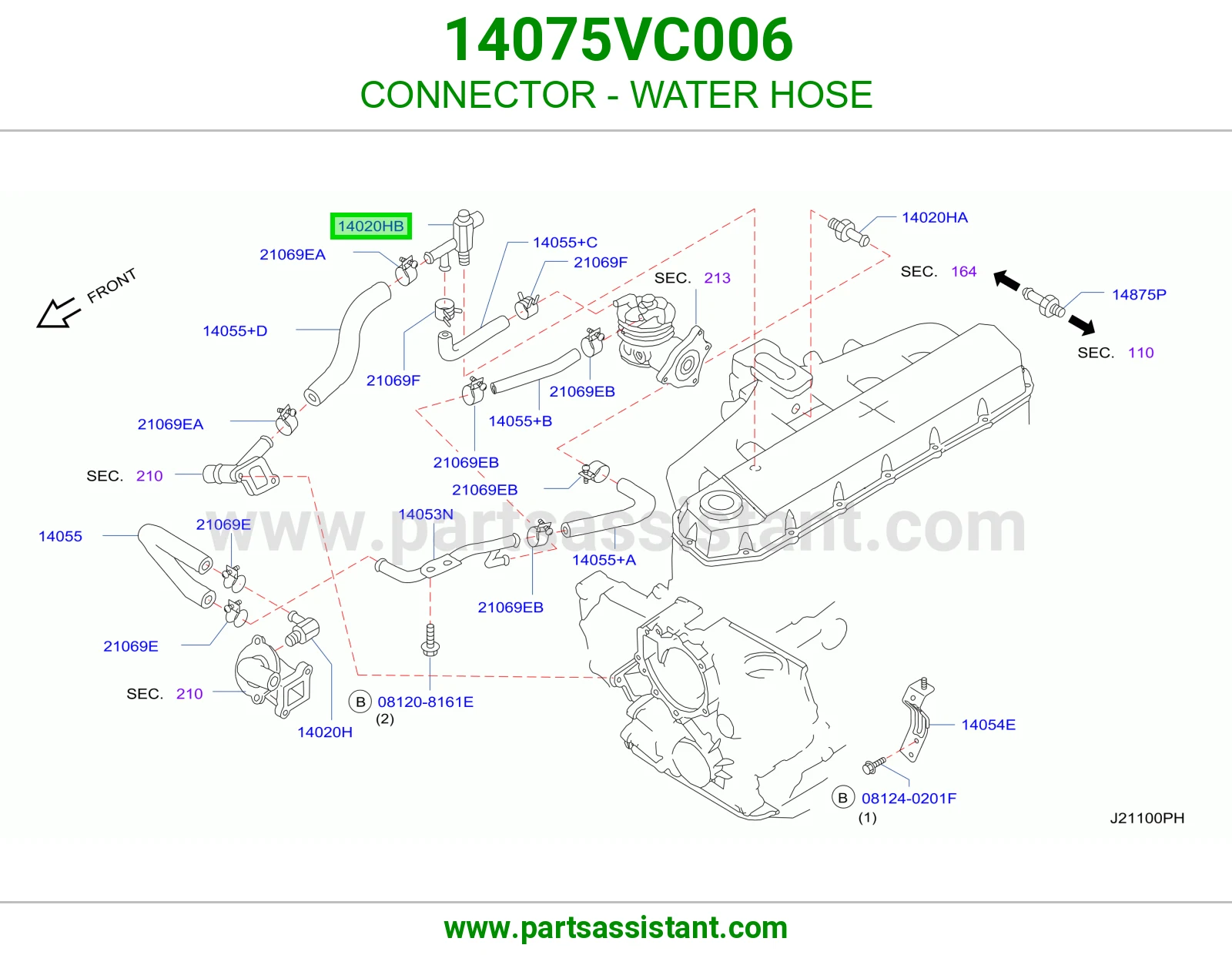 CONNECTOR - WATER HOSE
