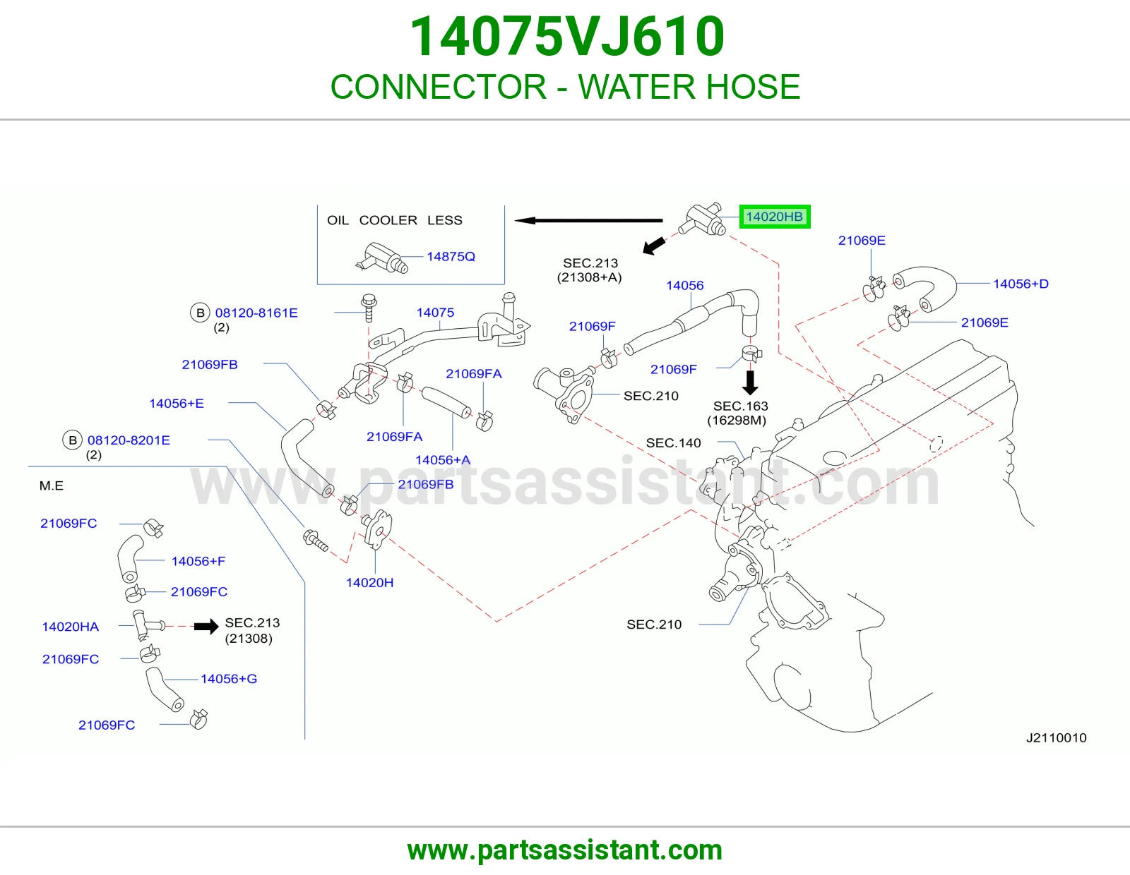 CONNECTOR - WATER HOSE