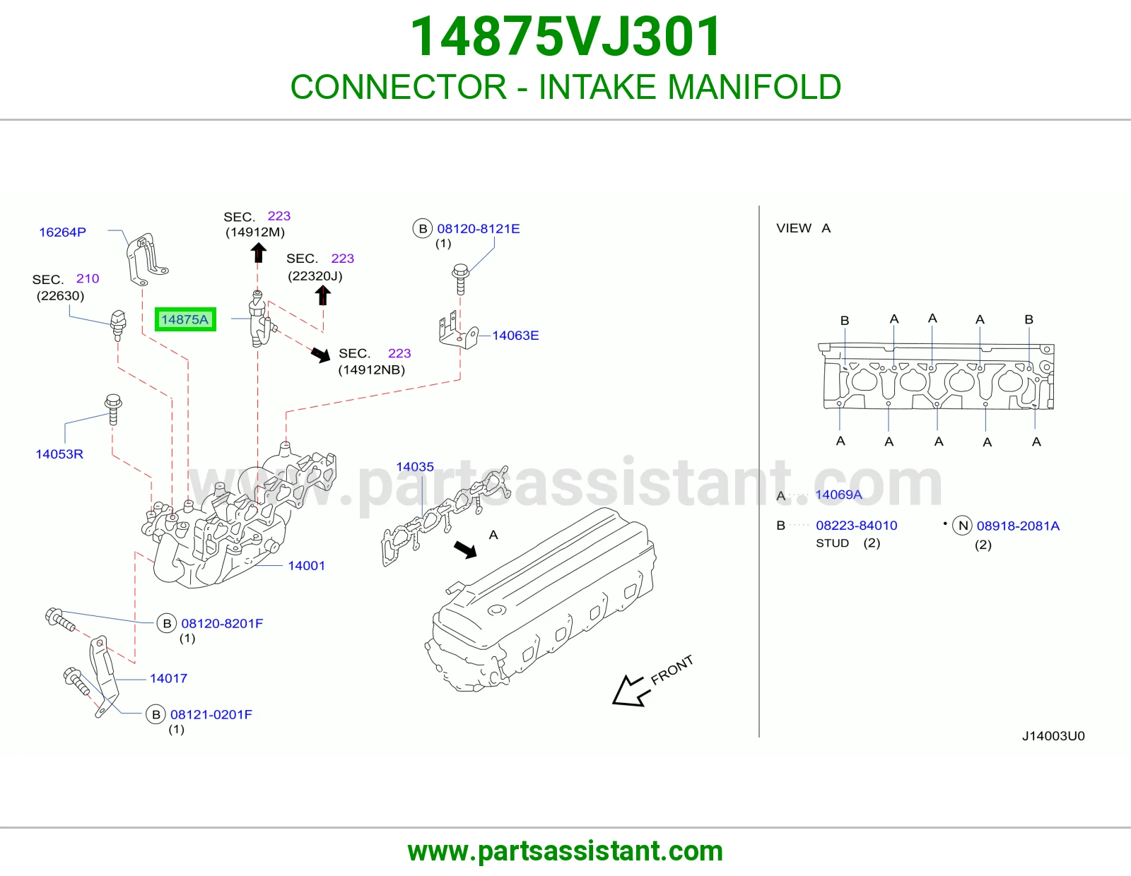 CONNECTOR - INTAKE MANIFOLD