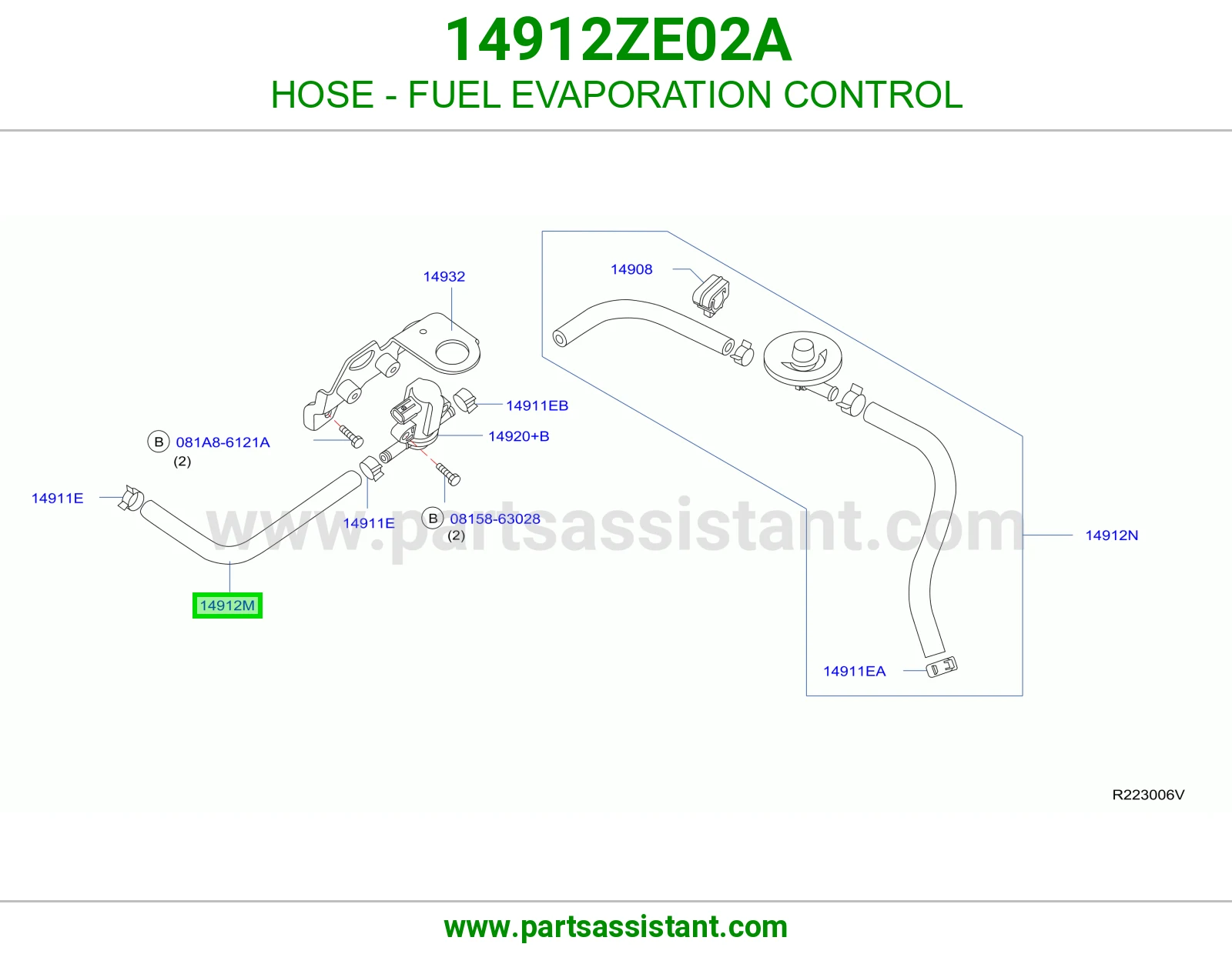 HOSE - FUEL EVAPORATION CONTROL