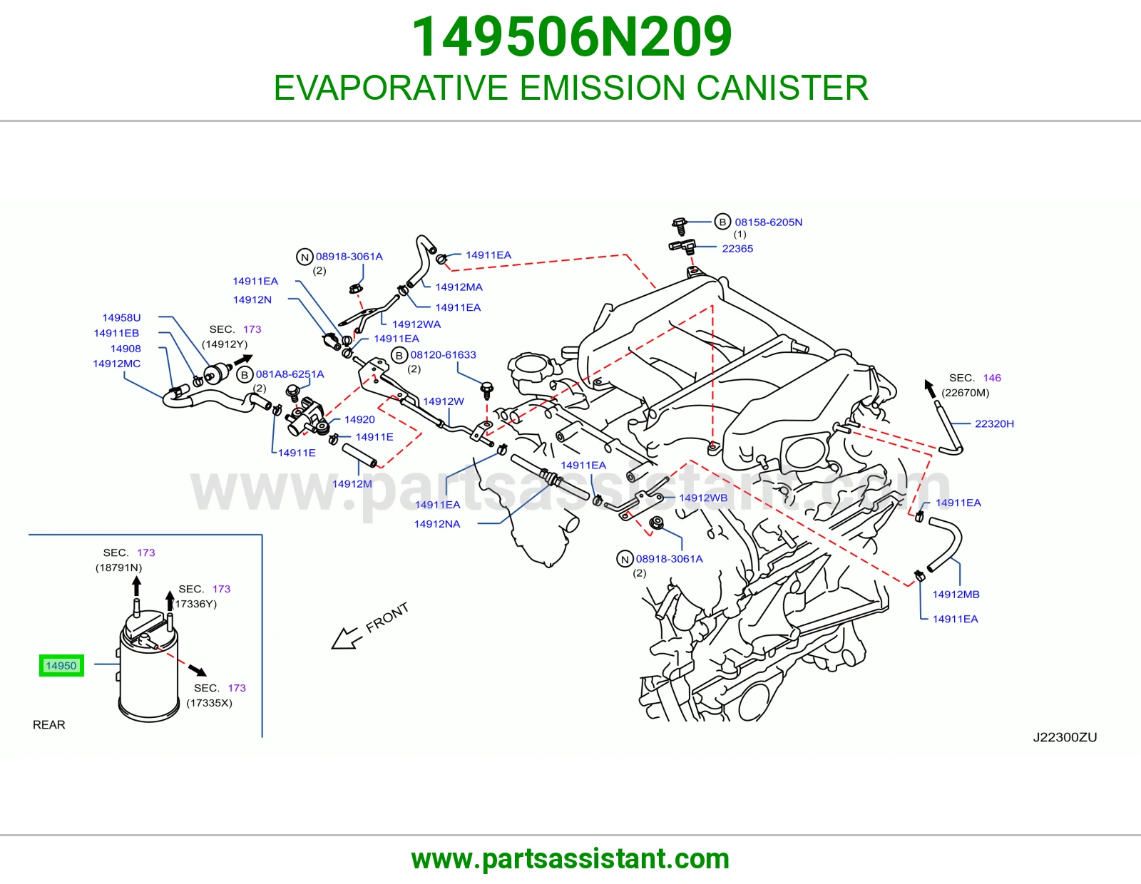 EVAPORATIVE EMISSION CANISTER
