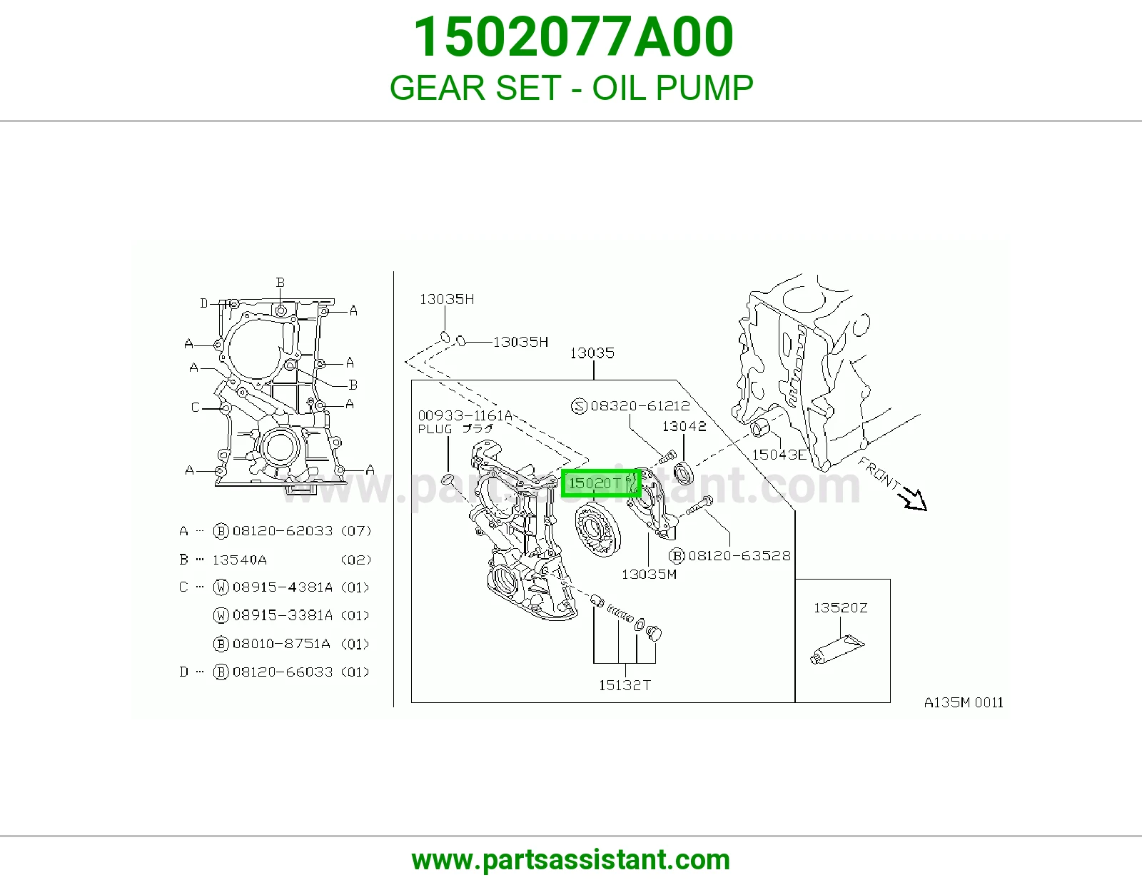 GEAR SET - OIL PUMP