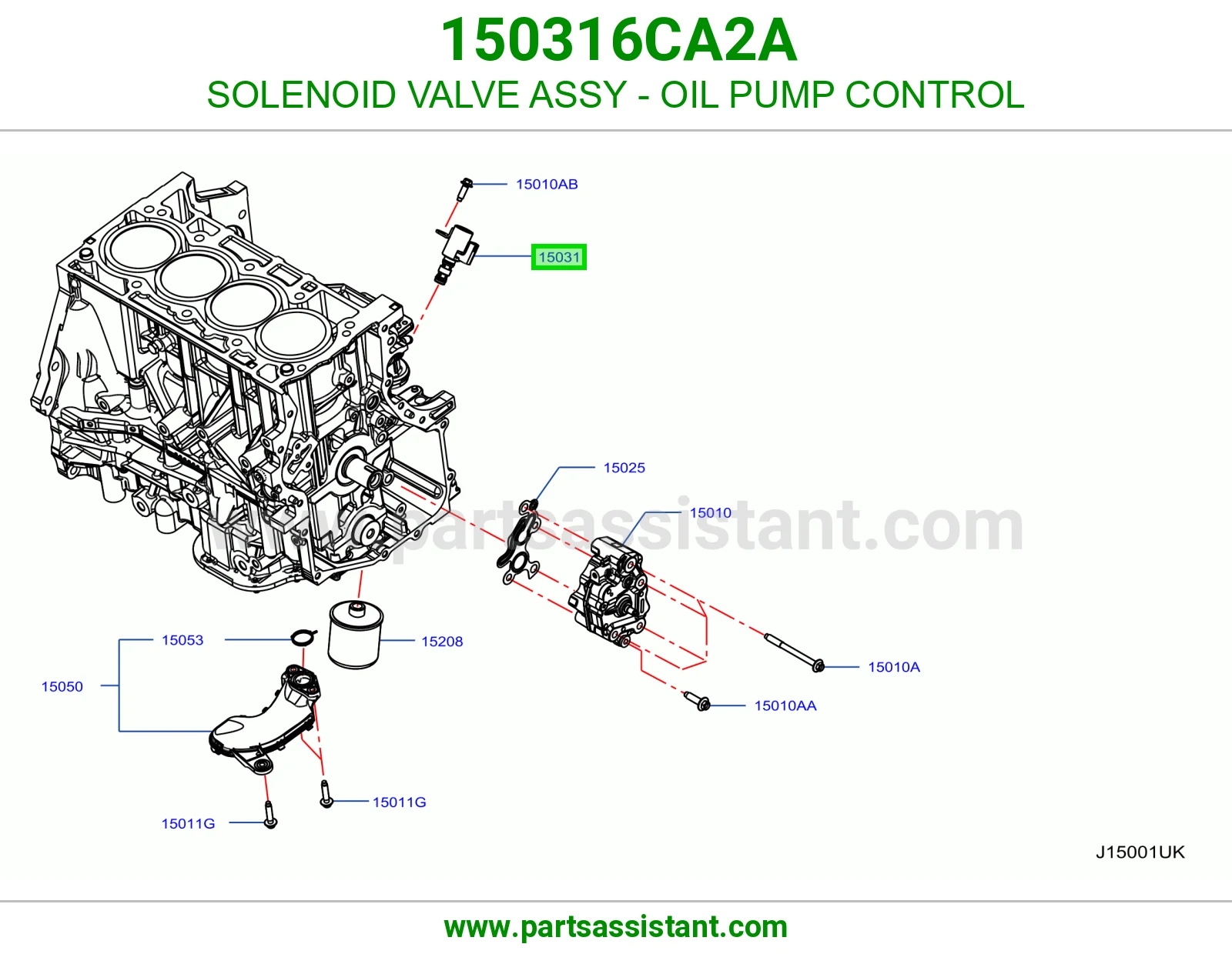 SOLENOID VALVE ASSY - OIL PUMP CONTROL