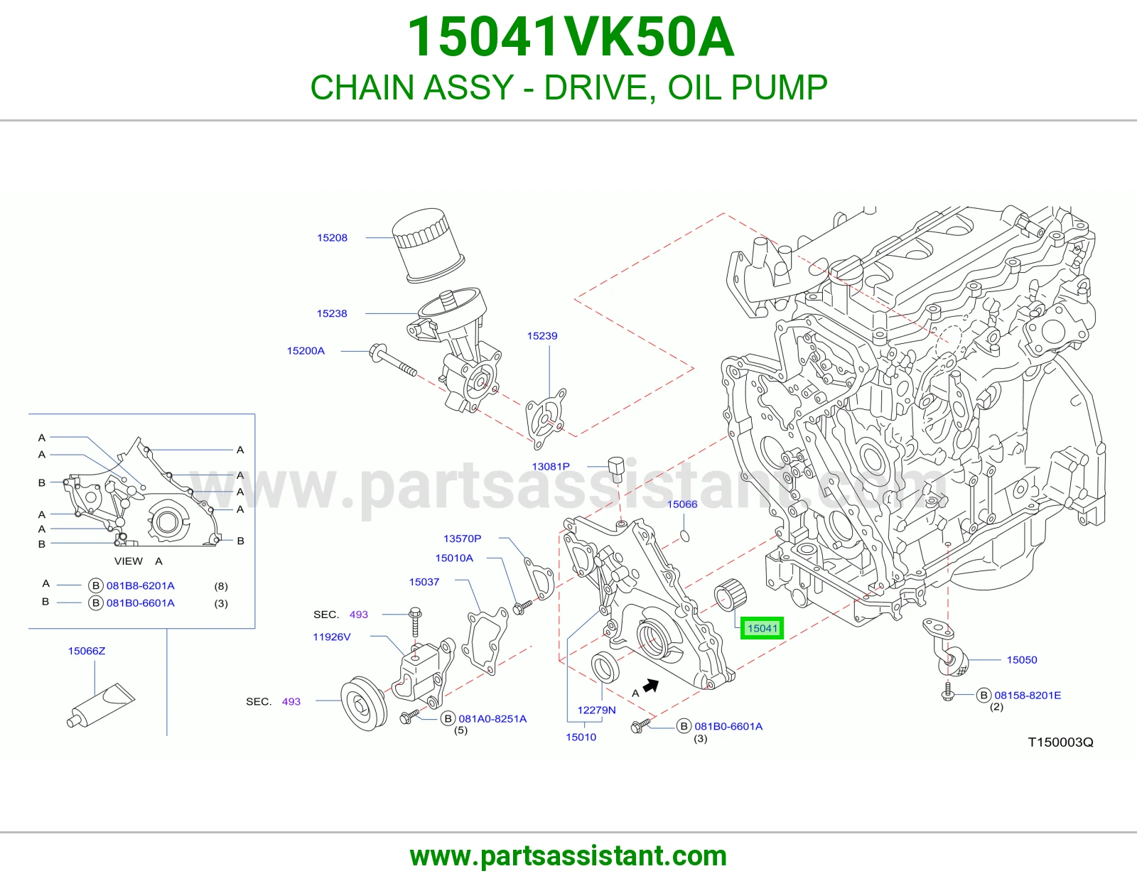 CHAIN ASSY - DRIVE, OIL PUMP
