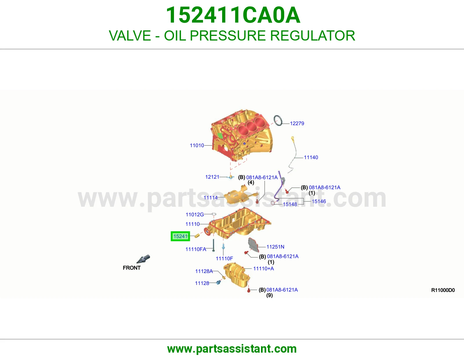 VALVE - OIL PRESSURE REGULATOR