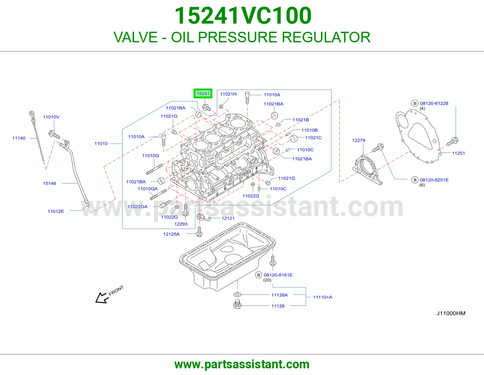 VALVE - OIL PRESSURE REGULATOR
