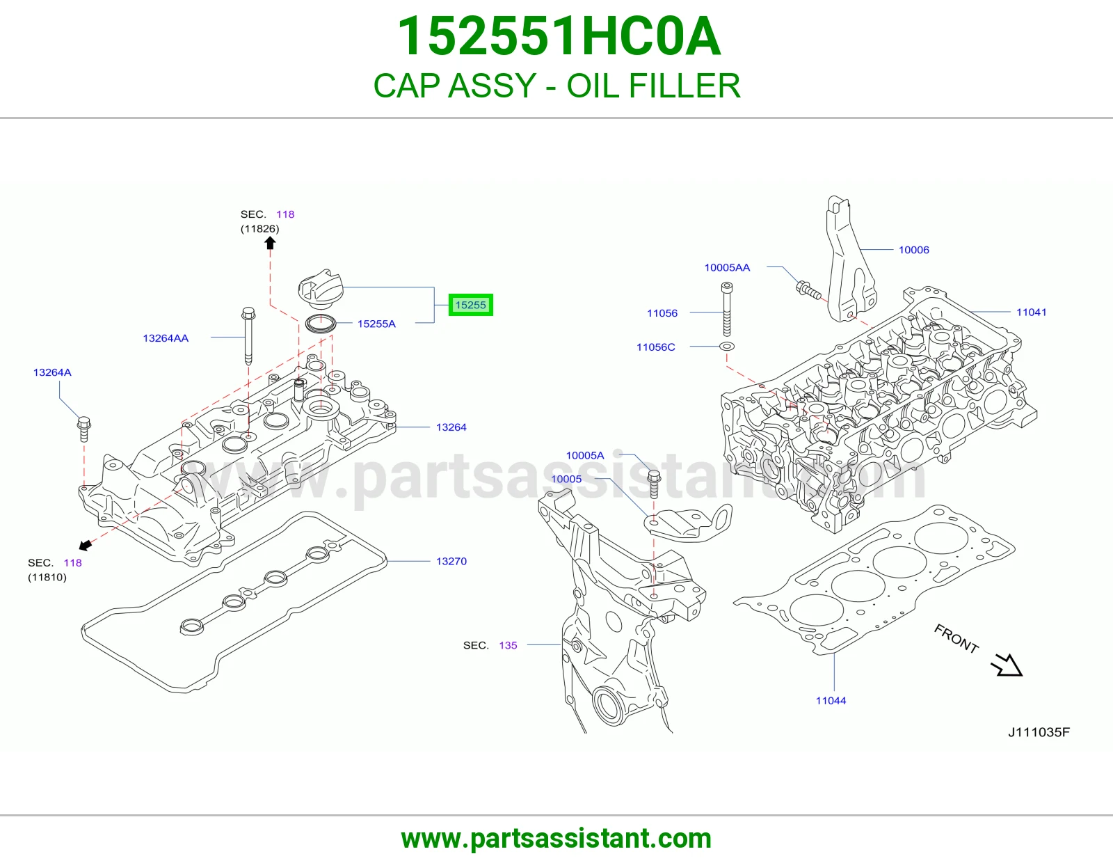 CAP ASSY - OIL FILLER