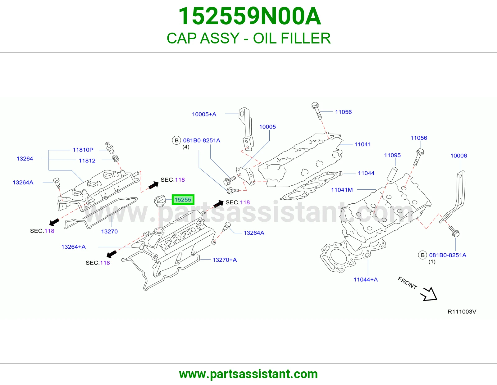 CAP ASSY - OIL FILLER
