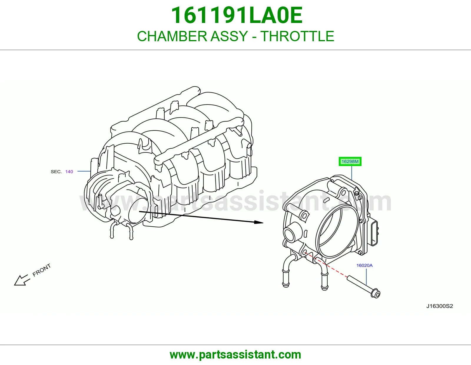 CHAMBER ASSY - THROTTLE