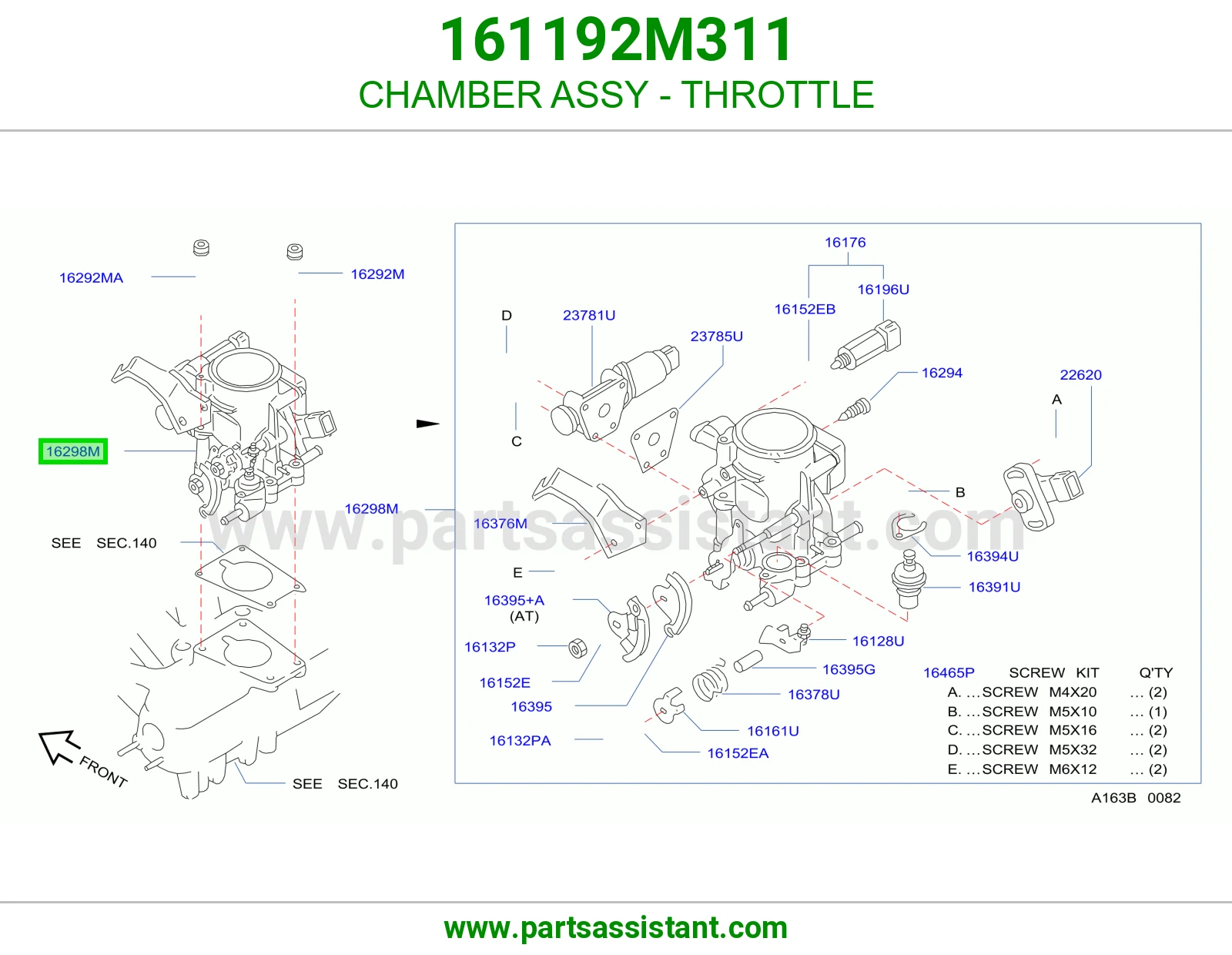CHAMBER ASSY - THROTTLE