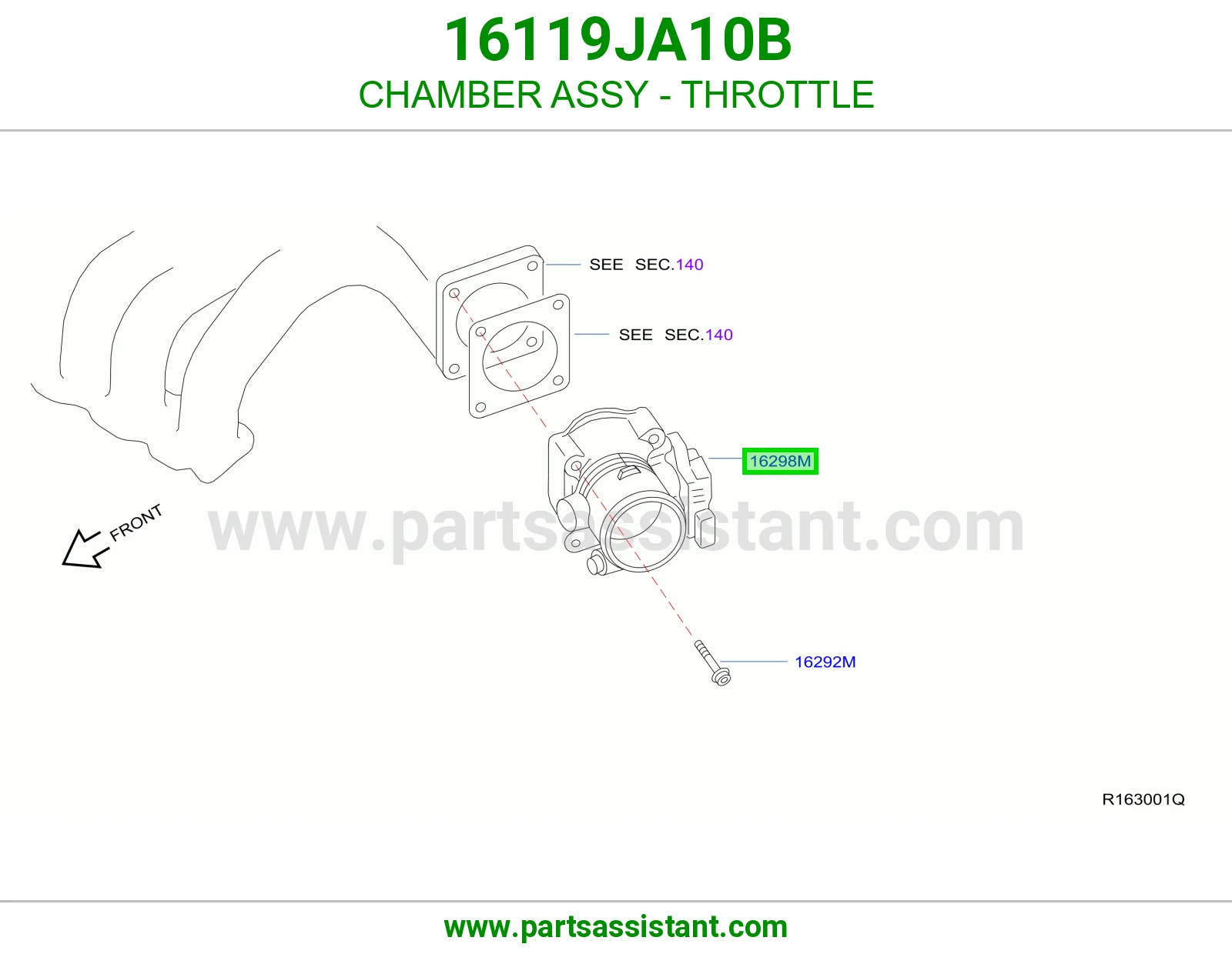 CHAMBER ASSY - THROTTLE