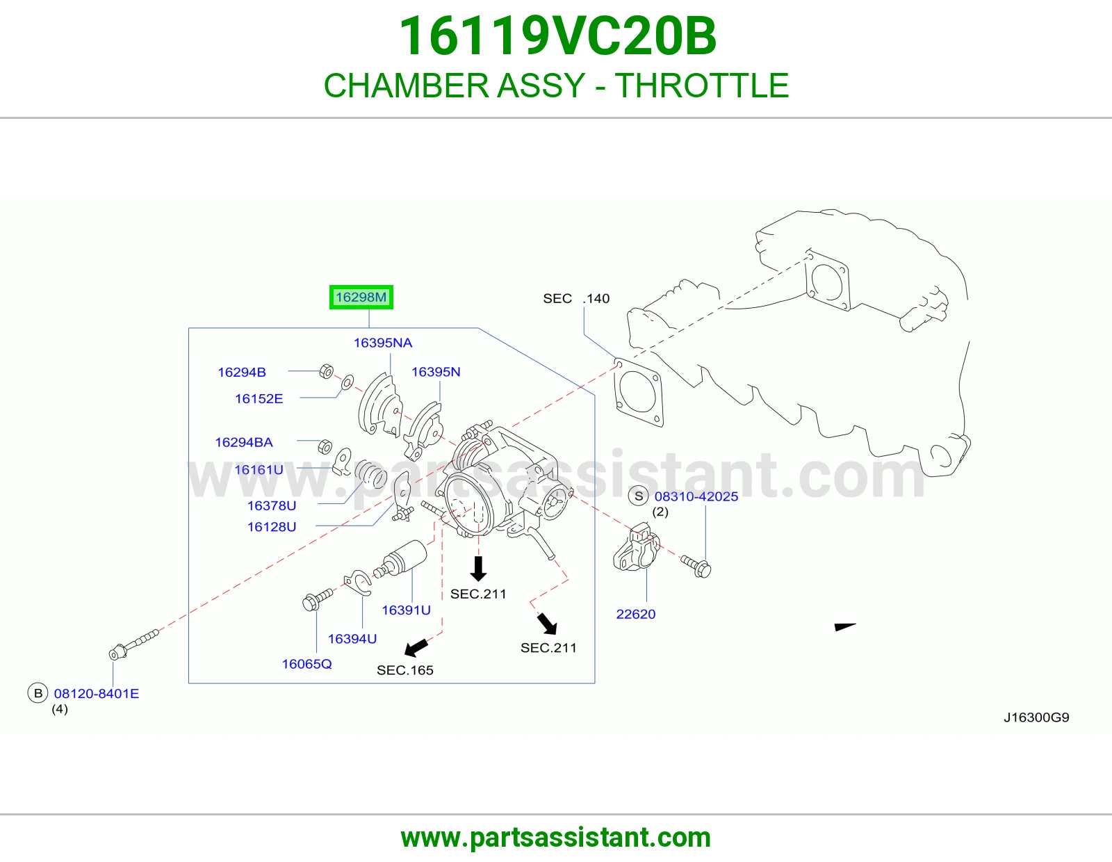 CHAMBER ASSY - THROTTLE