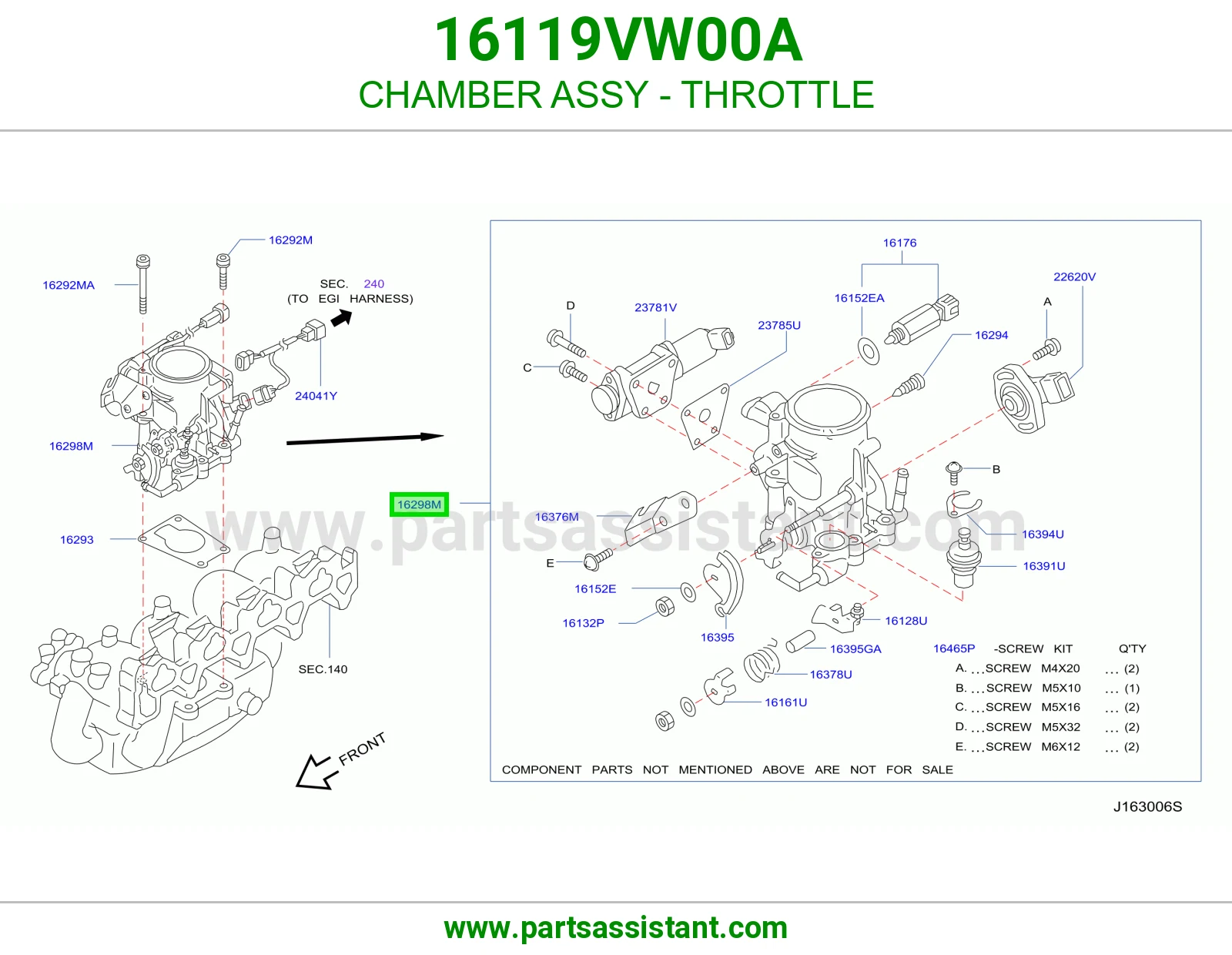 CHAMBER ASSY - THROTTLE